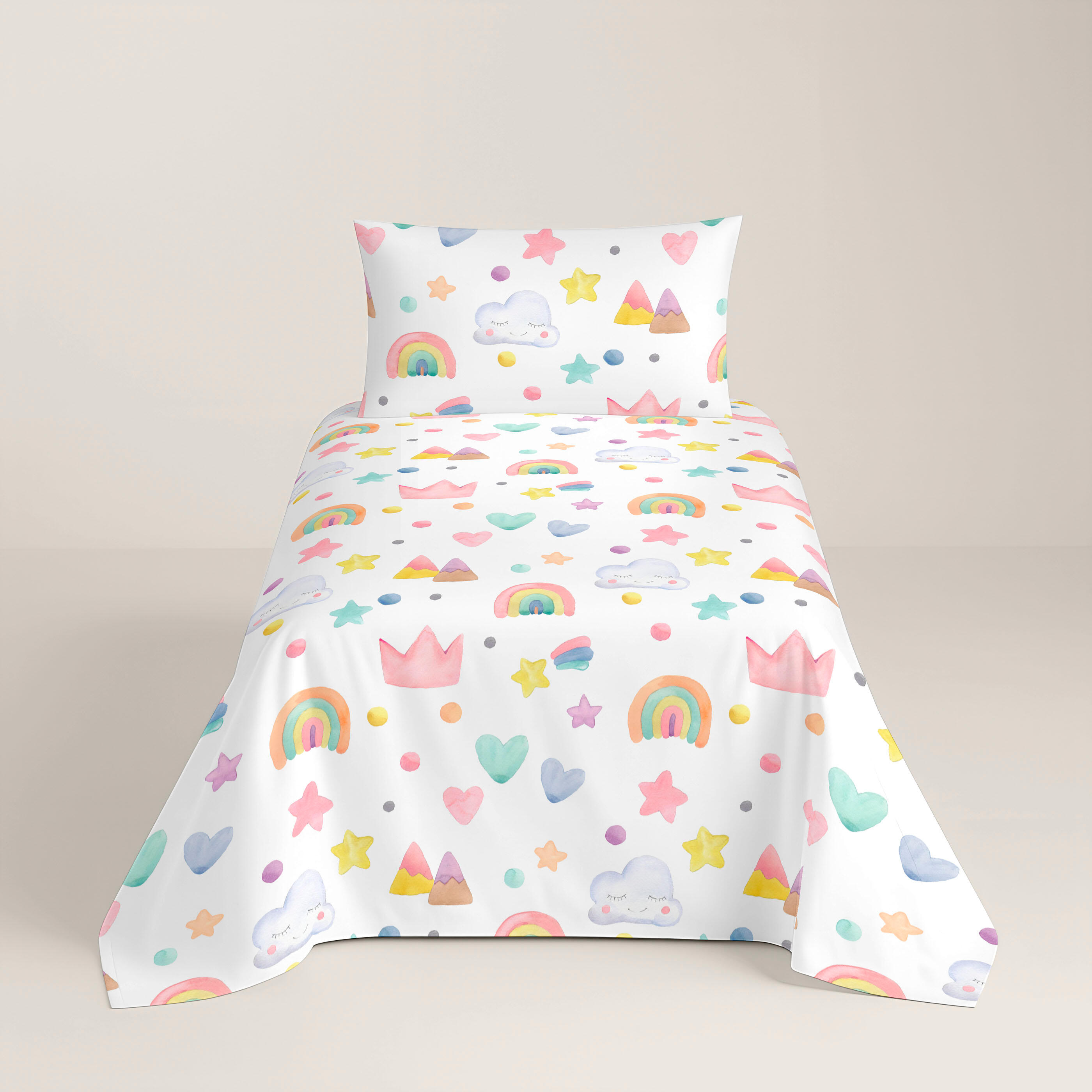 Juego de sábanas Confetti 3 piezas para camas de 90 cm
 - 5