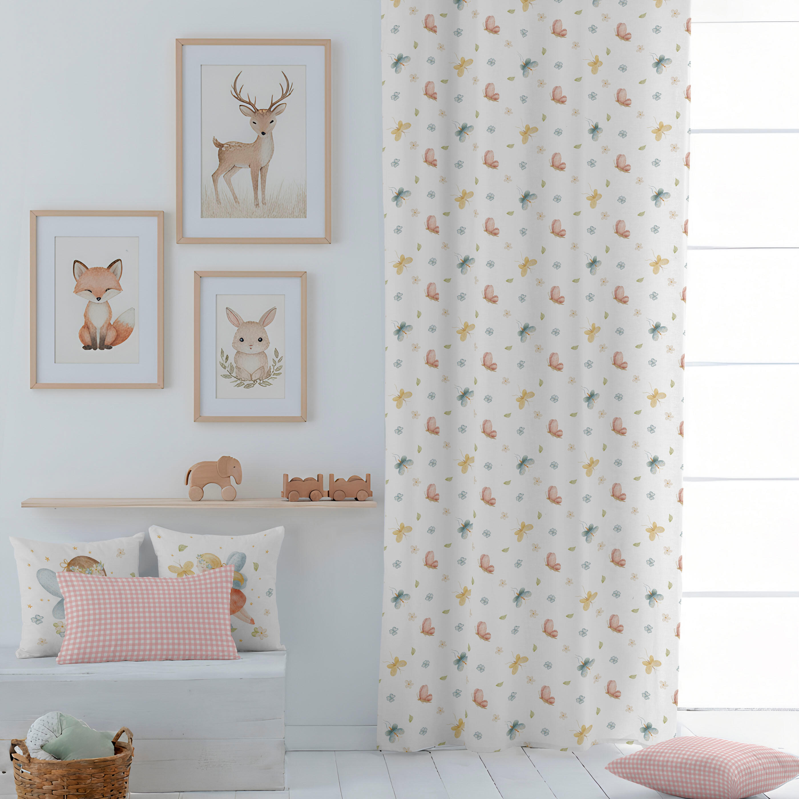 Cortina infantil con ojales lorian de 140x260 cm