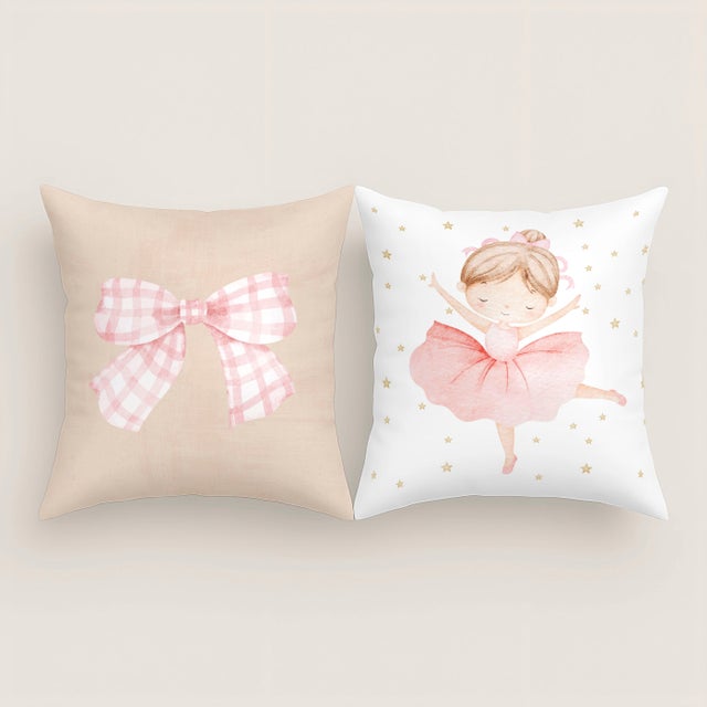 Funda de cojín infantil Ballet de 50x50 cm

