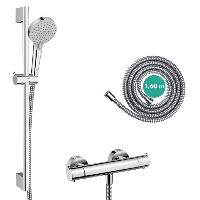 Ensemble de douche avec robinet thermostatique HANSGROHE 