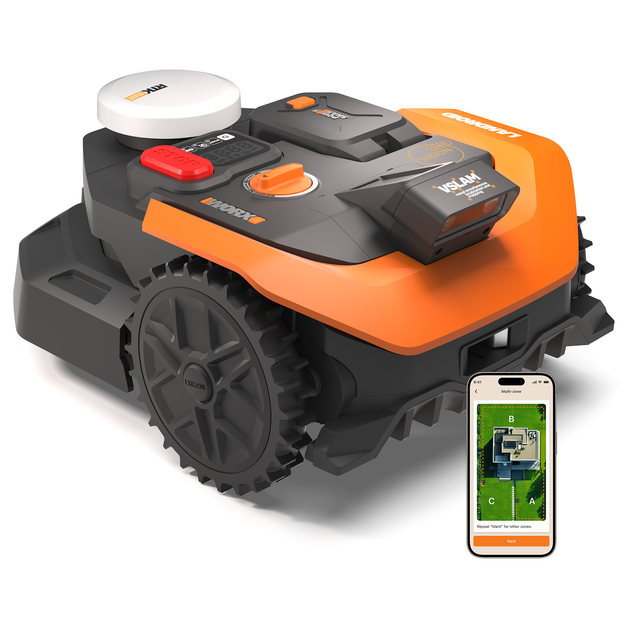 Robot tondeuse connecté 650 m² WORX Vision cloud 2wd