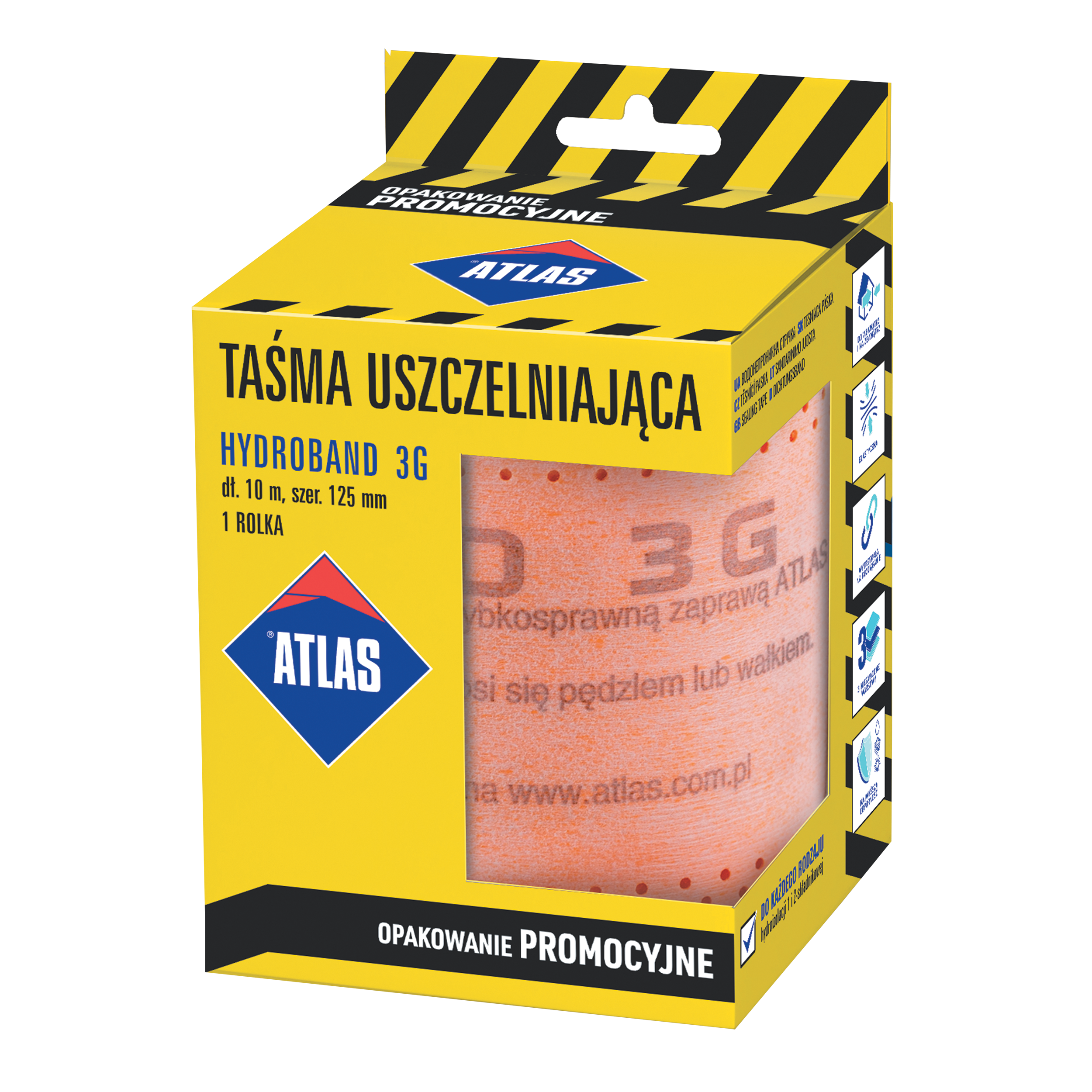 Taśma uszczelniająca 3G 125 mm x 10 m Atlas