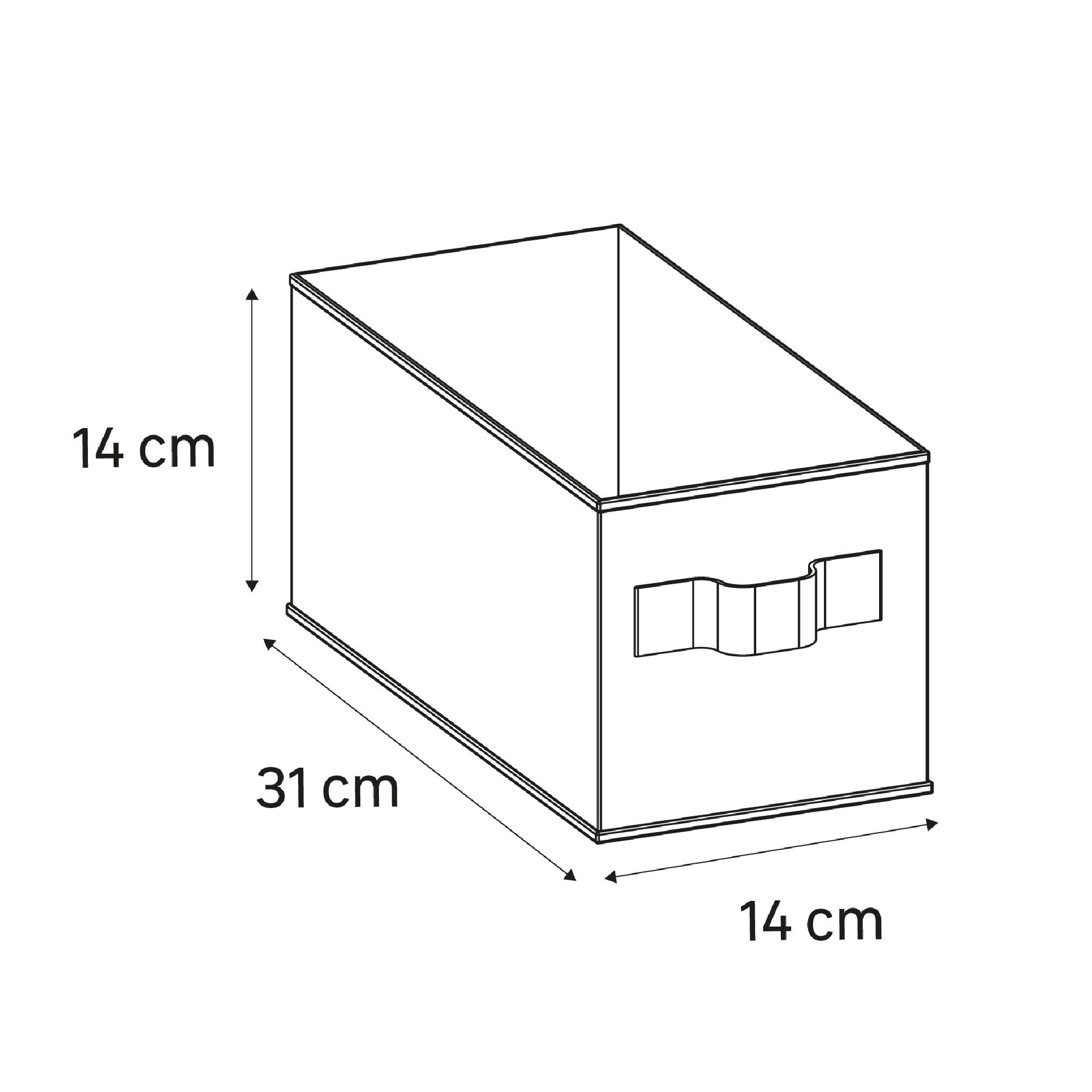 Cesta Kub Spaceo aqua 15x31x15 cm - 2