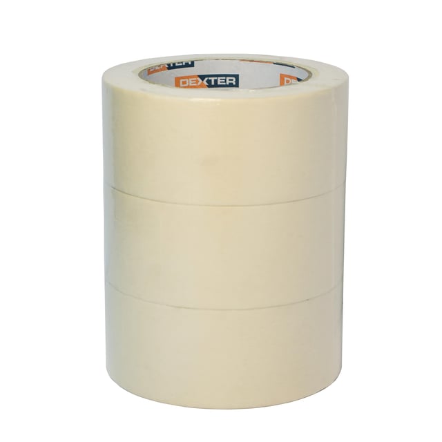 Lot de 3 rubans de masquage DEXTER l.48 mm x L.50 m surfaces lisses