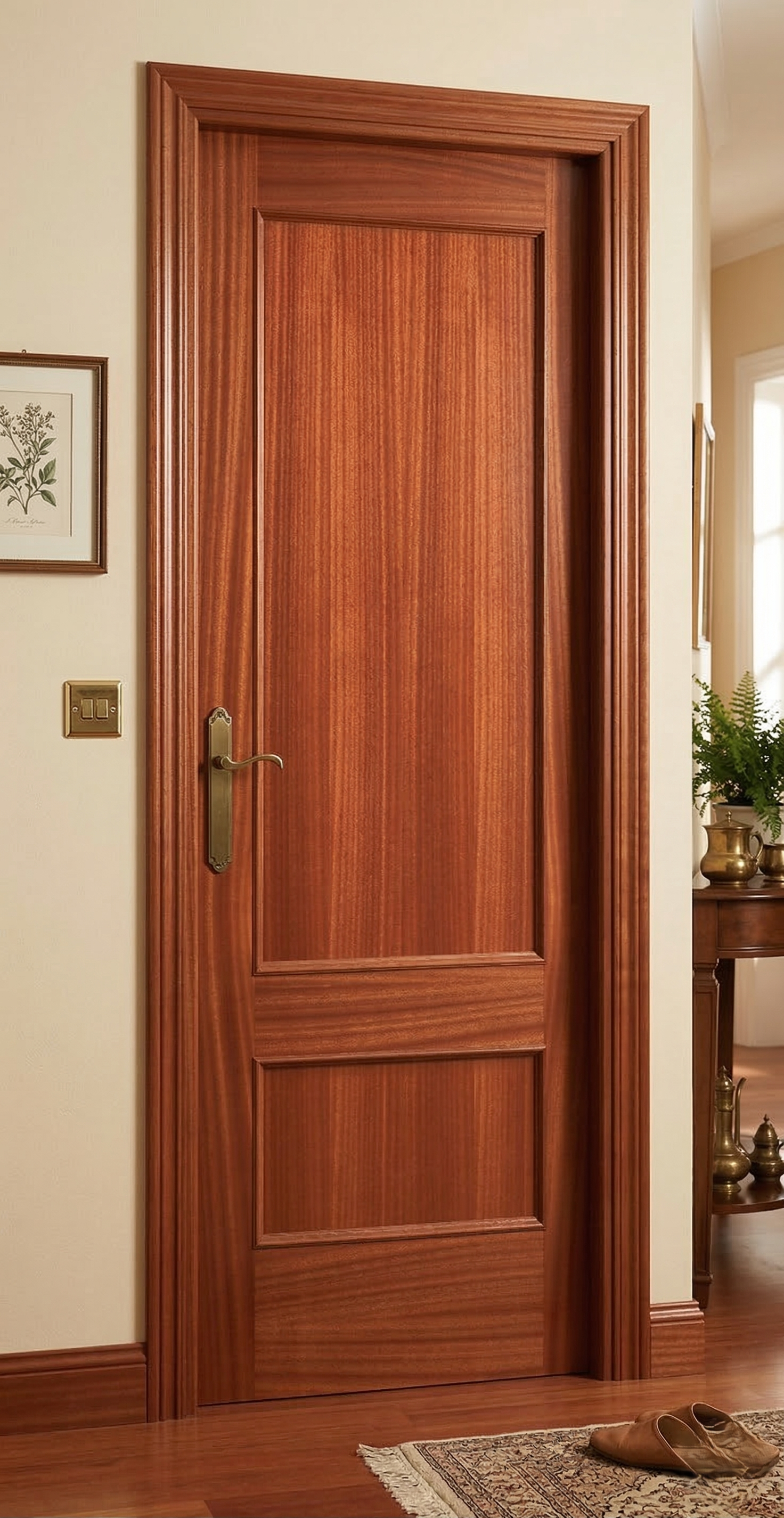 PUERTA ABATIBLE EN BLOCK RECHAPADA 72,5CM CIEGA DERECHA - 2