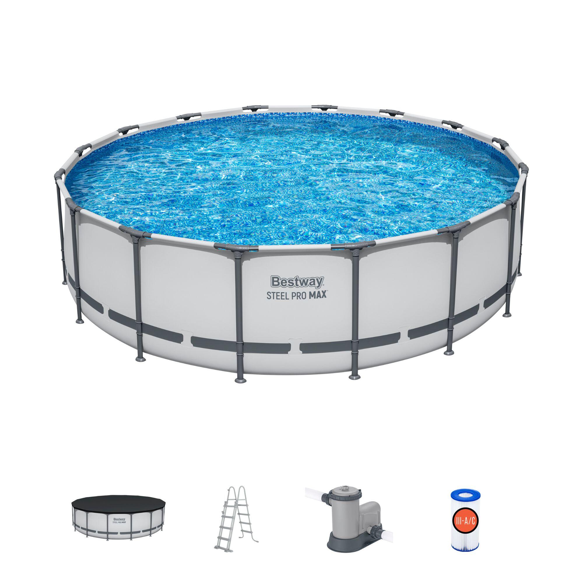 Basen stelażowy STEEL PRO Max 5612Z Bestway 488x122 cm