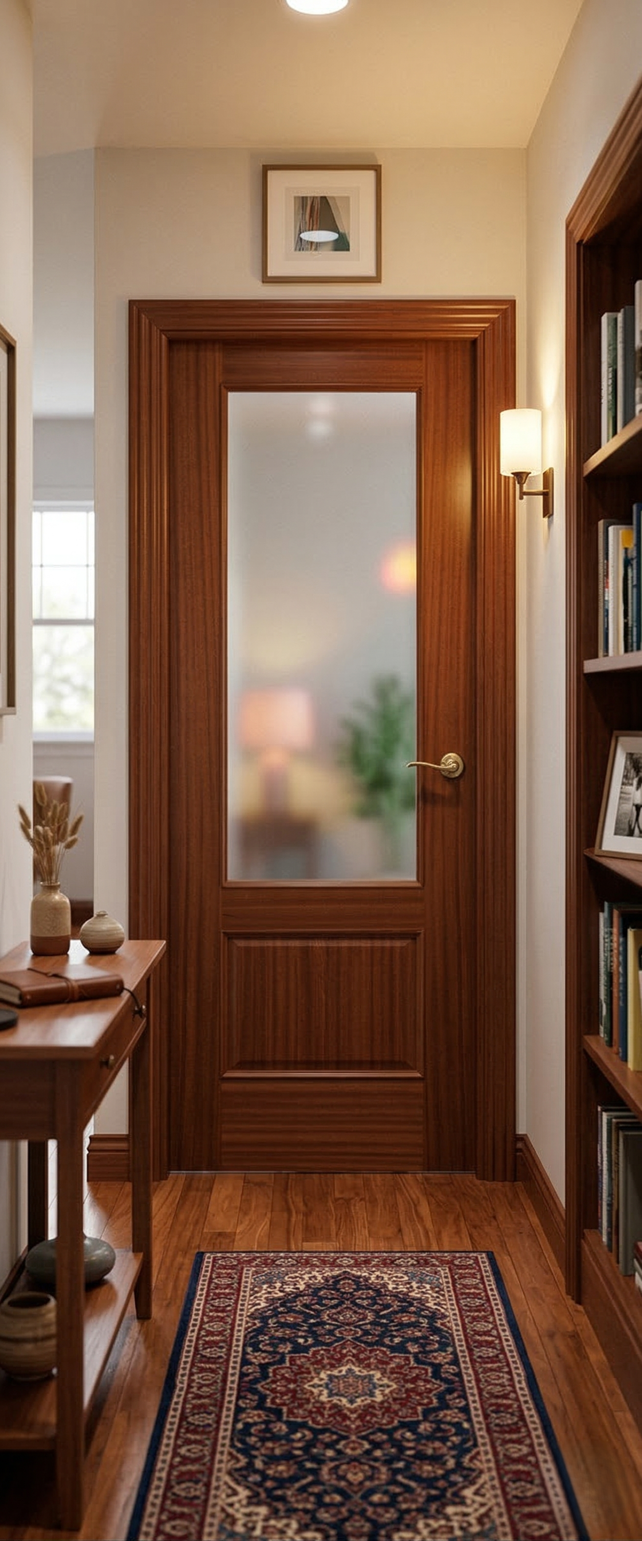 PUERTA ABATIBLE EN BLOCK RECHAPADA 82,5CM IZQUIERDA - 2