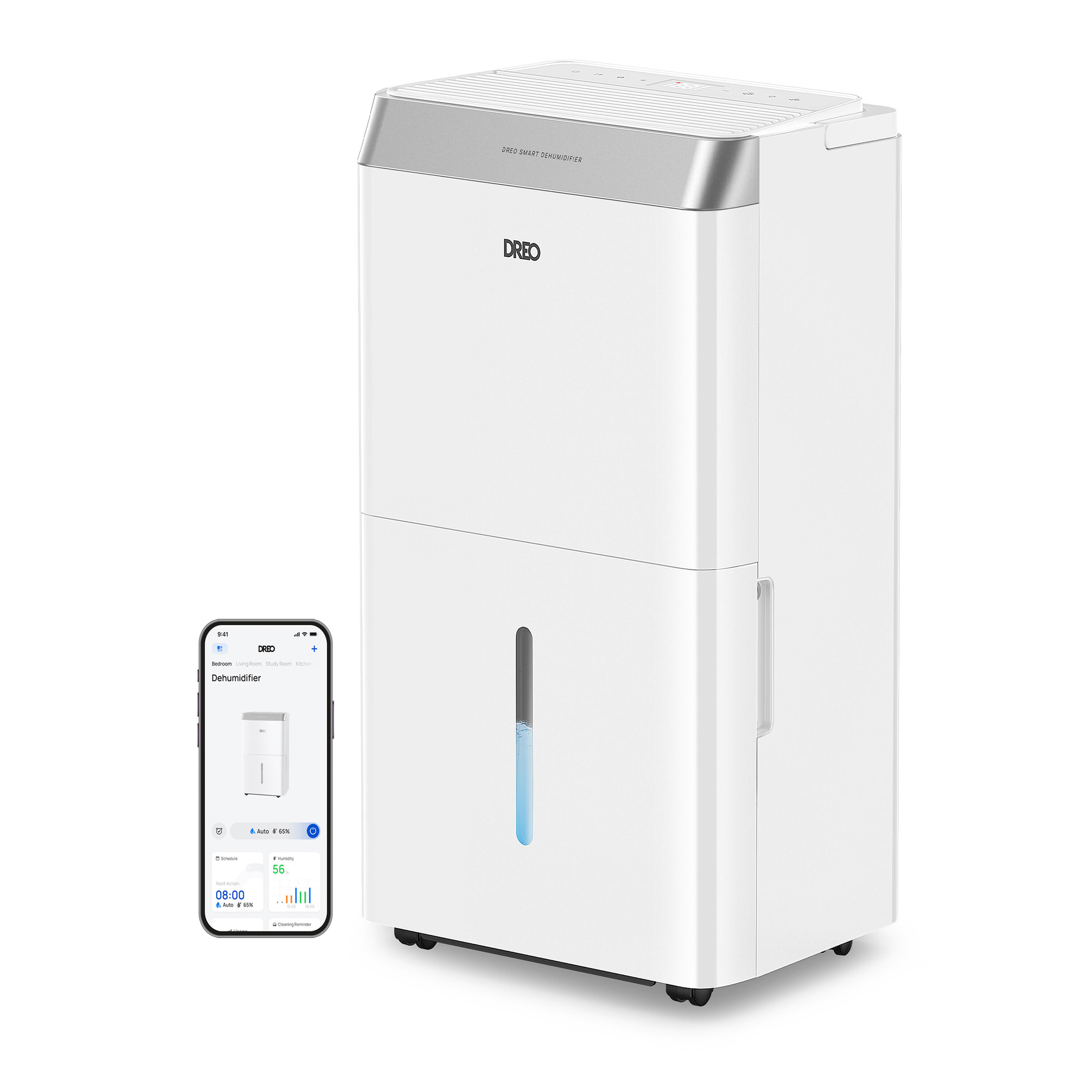 Deshumidificador de aire smart dreo dr hdh002s para una superficie de hasta 37 m²