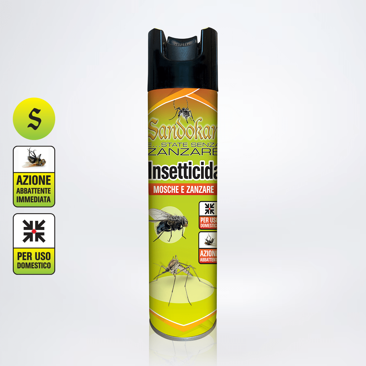 Insetticida spray per mosche e zanzare SANDOKAN 300 ml - 3