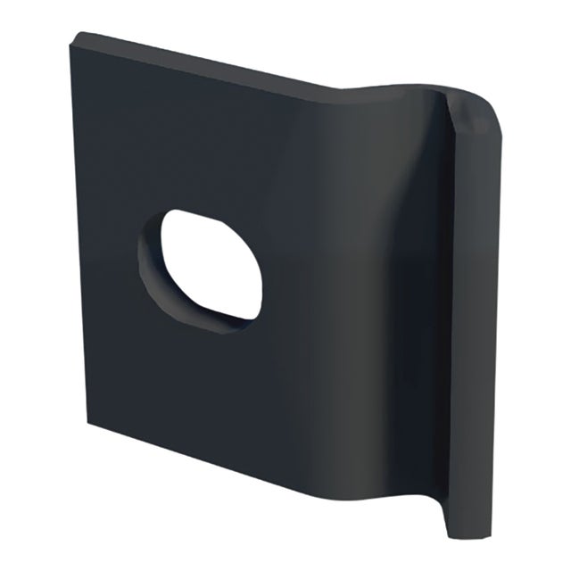 Piastra di montaggio in acciaio FERRO BULLONI da avvitare grigia Medium 10 pz L 5 x H 2.5 cm x Sp 0.3 mm