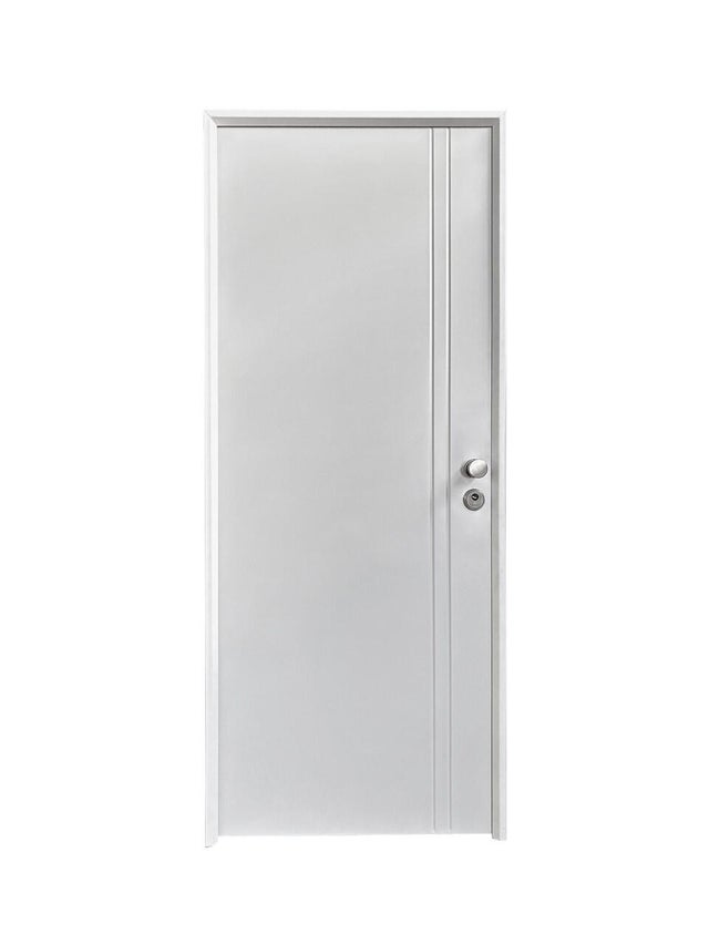PUERTA ENTRADA RESIDENCIAL LACADA BLANCA 2R 89 CM DERECHA