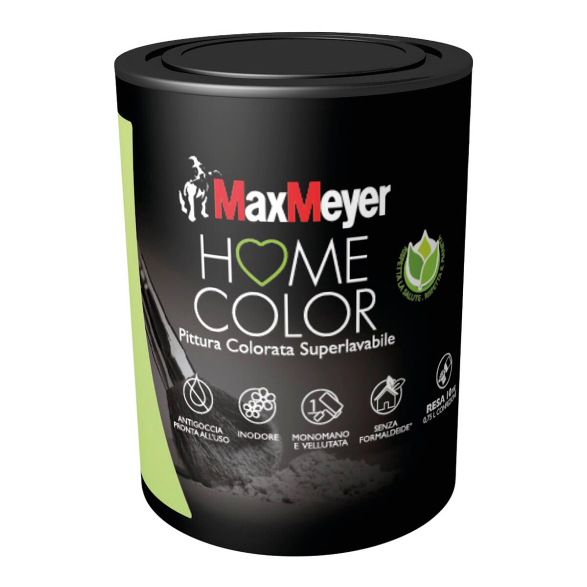 Pittura per interni super lavabile, MAXMEYER Home Color verde mamboo opaco, 0.75 L - 3