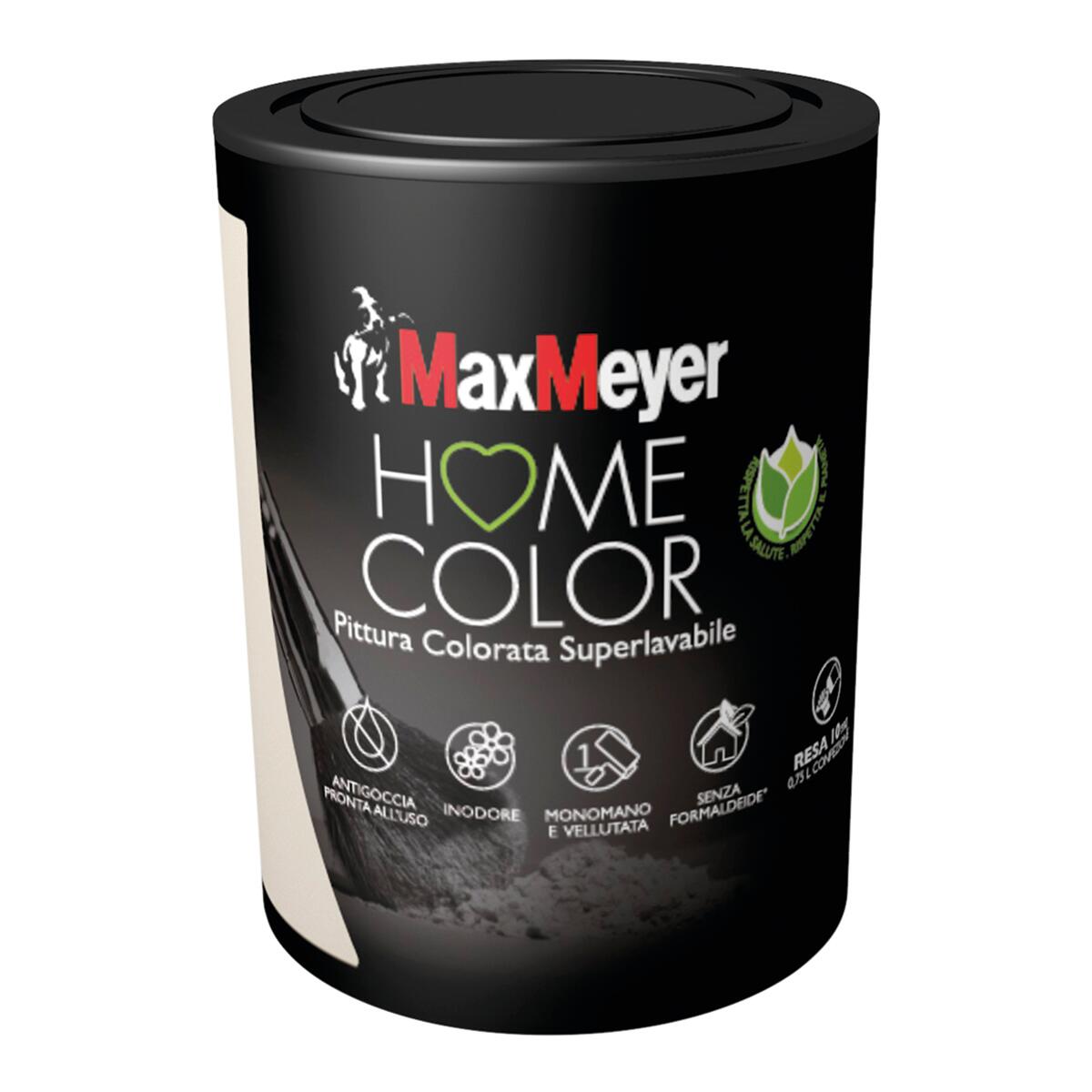 Pittura per interni super lavabile, MAXMEYER Home Color beige champagne opaco, 2.5 L - 3