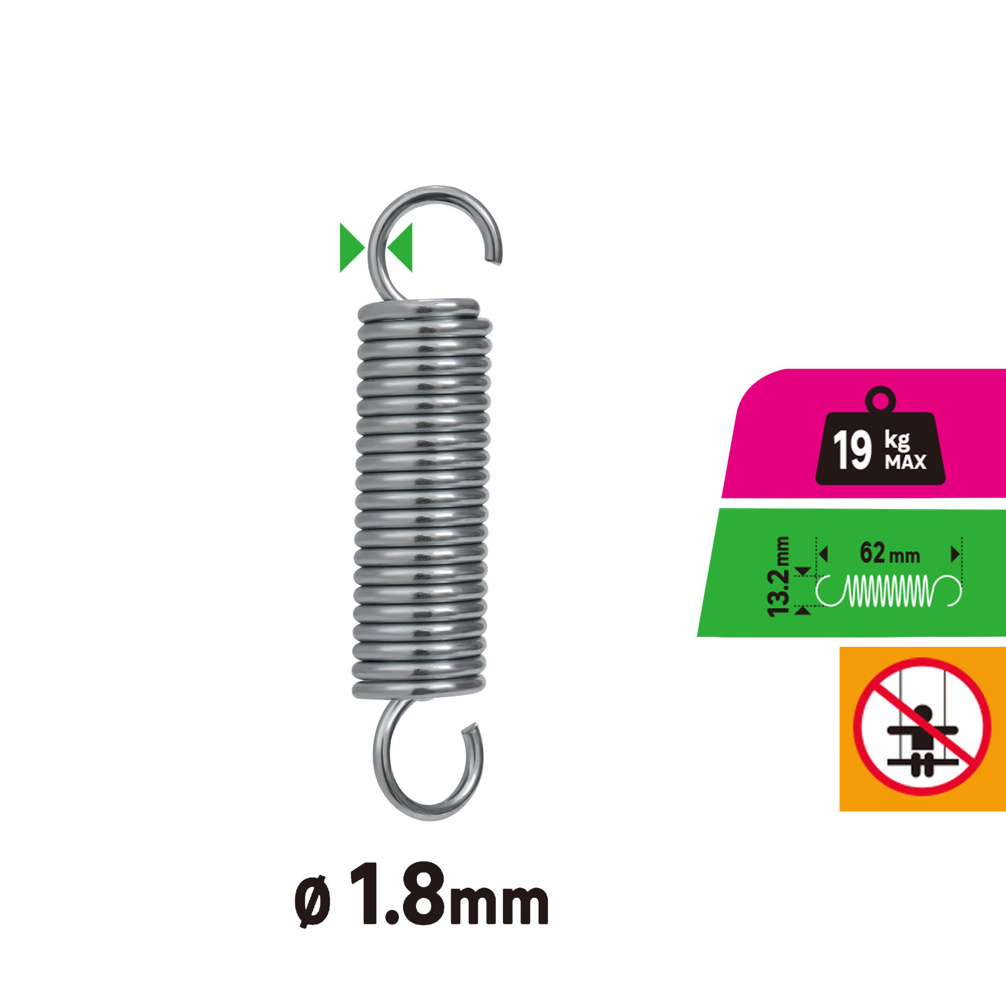 Arc tractiune Standers, otel zincat, 1.8 x 62 mm, rezistenta max