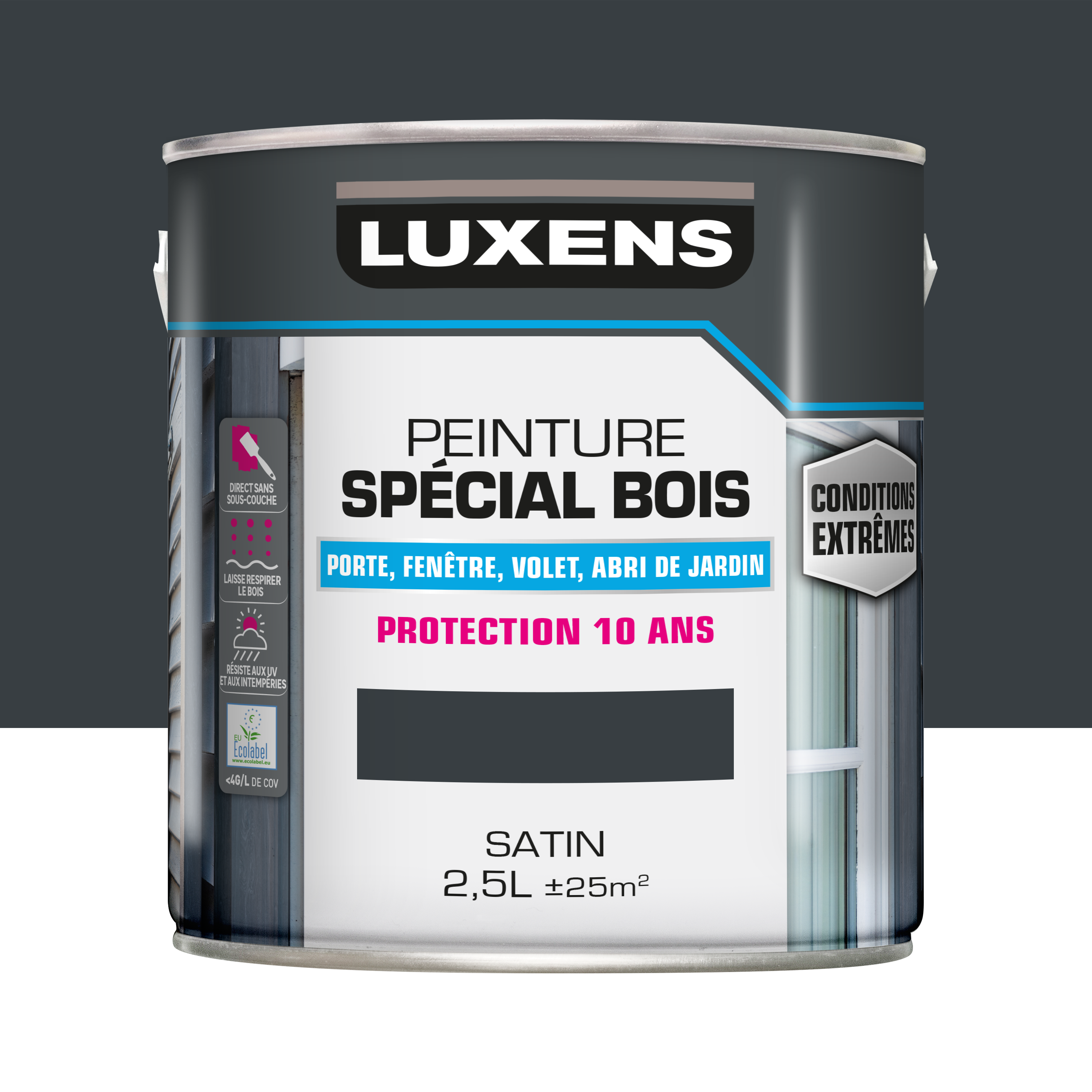 Peinture bois extérieur RAL 7016 Leroy Merlin