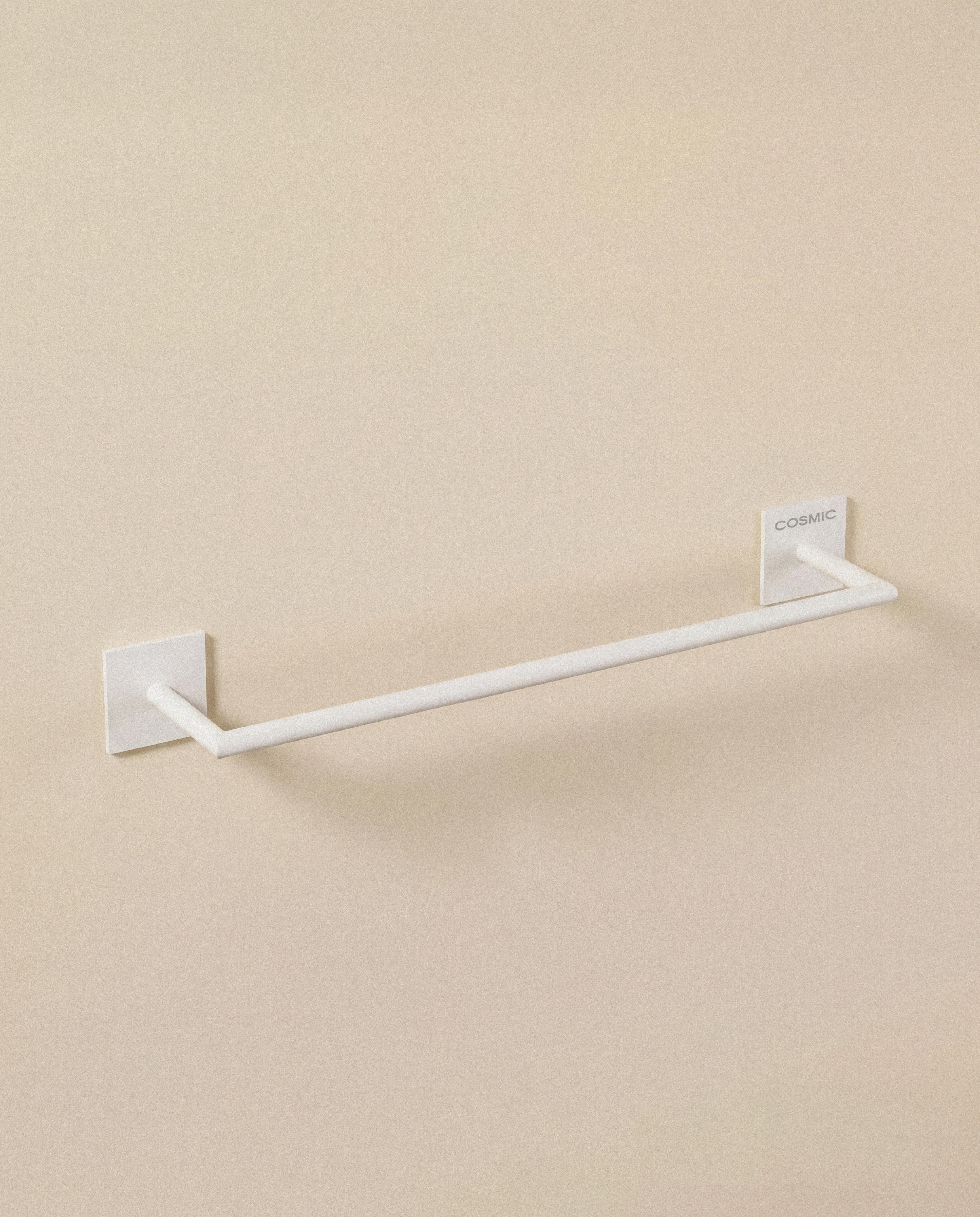 Toallero de barra blanco mate para pegar Link 45x7x4.5 cm - 2