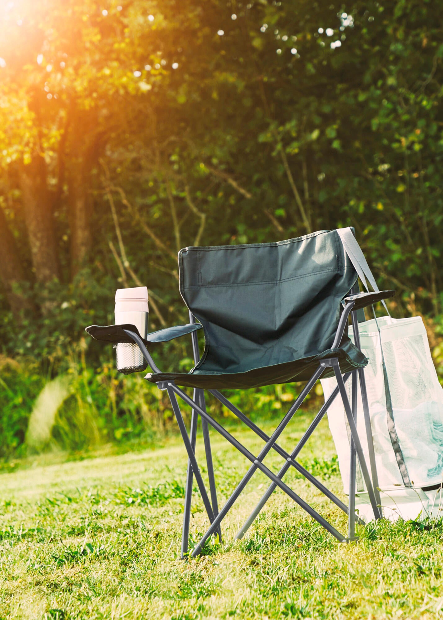 silla de jardin sin cojin de acero negro