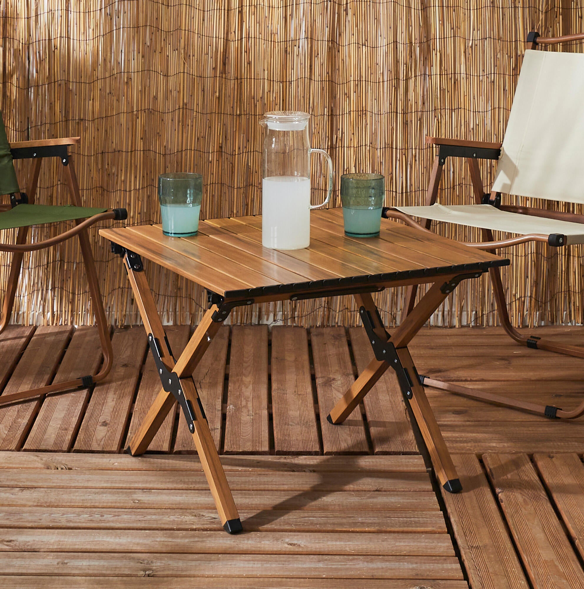 mesa de camping plegable 58x60