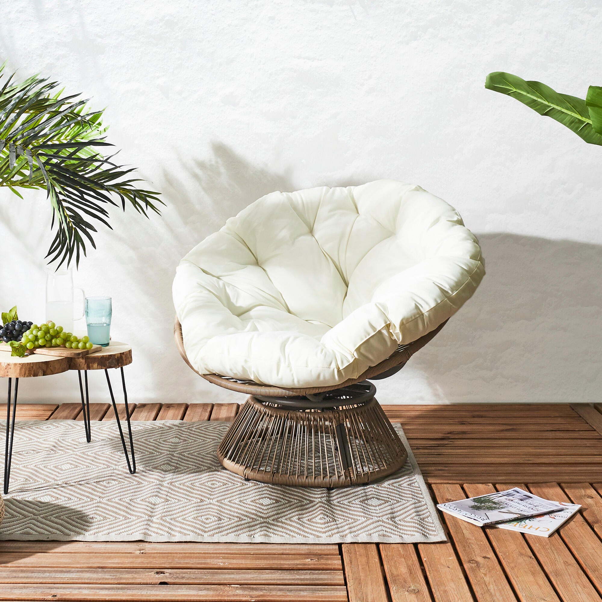 butaca giratoria cancun 96x86x77 cm