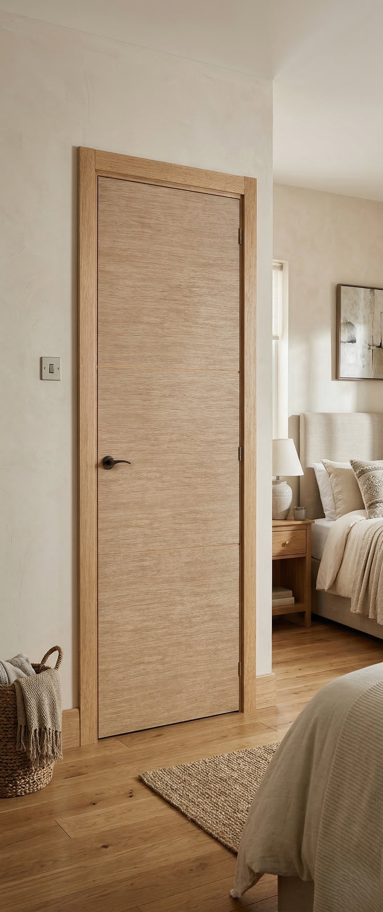 PUERTA ABATIBLE EN BLOCK MELAMINA ROBLE T 80,5CM CIEGA DERECHA - 3