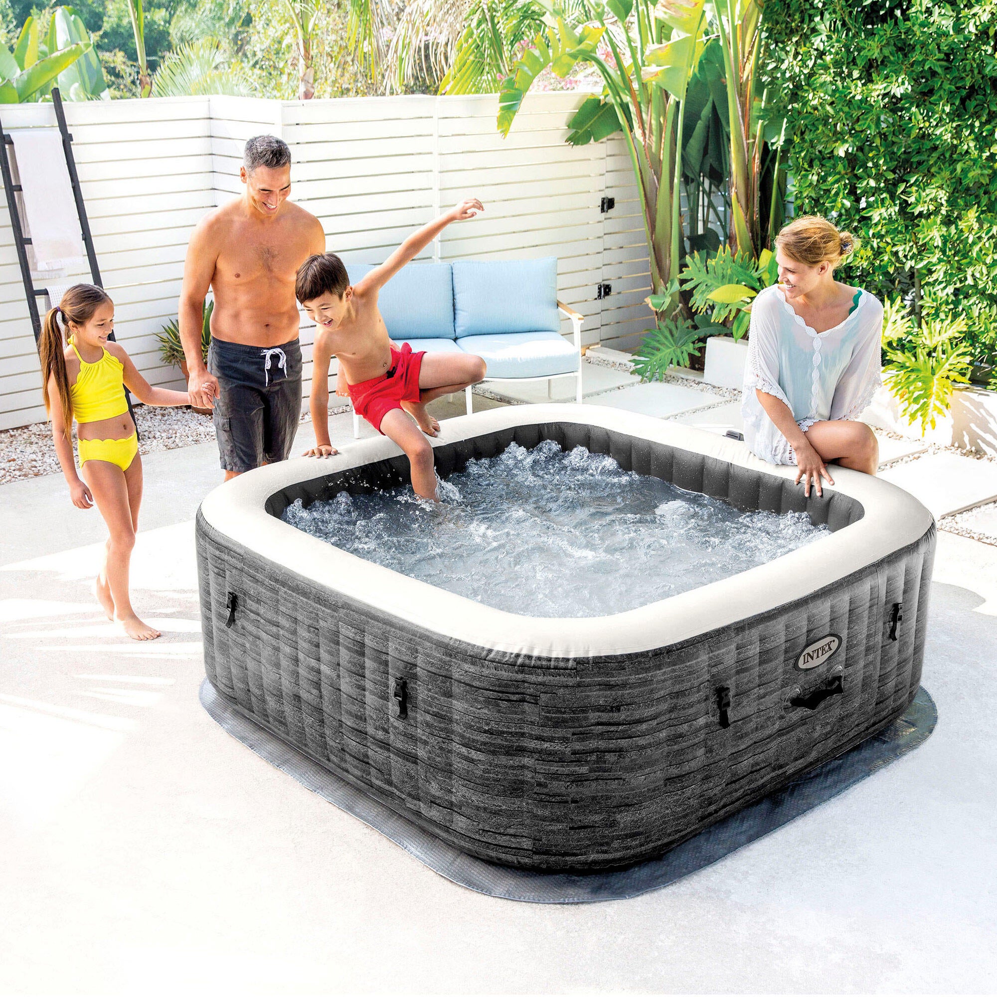 	
Spa nflável Greystron Delux 175x175x71 cm Intex - 3