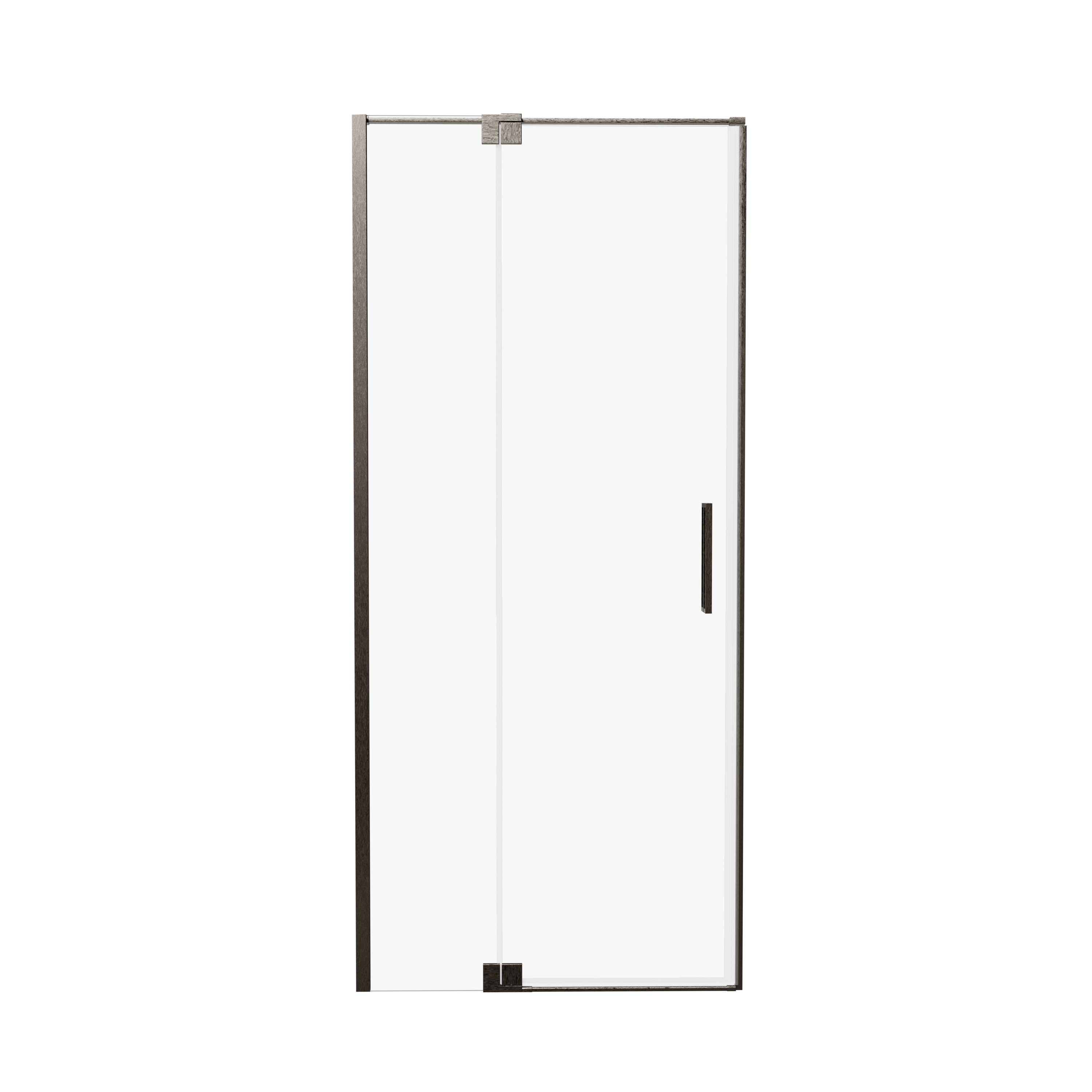 Drzwi prysznicowe uchylne Swing 80x200 cm Gunmetal Brushed Wellneo