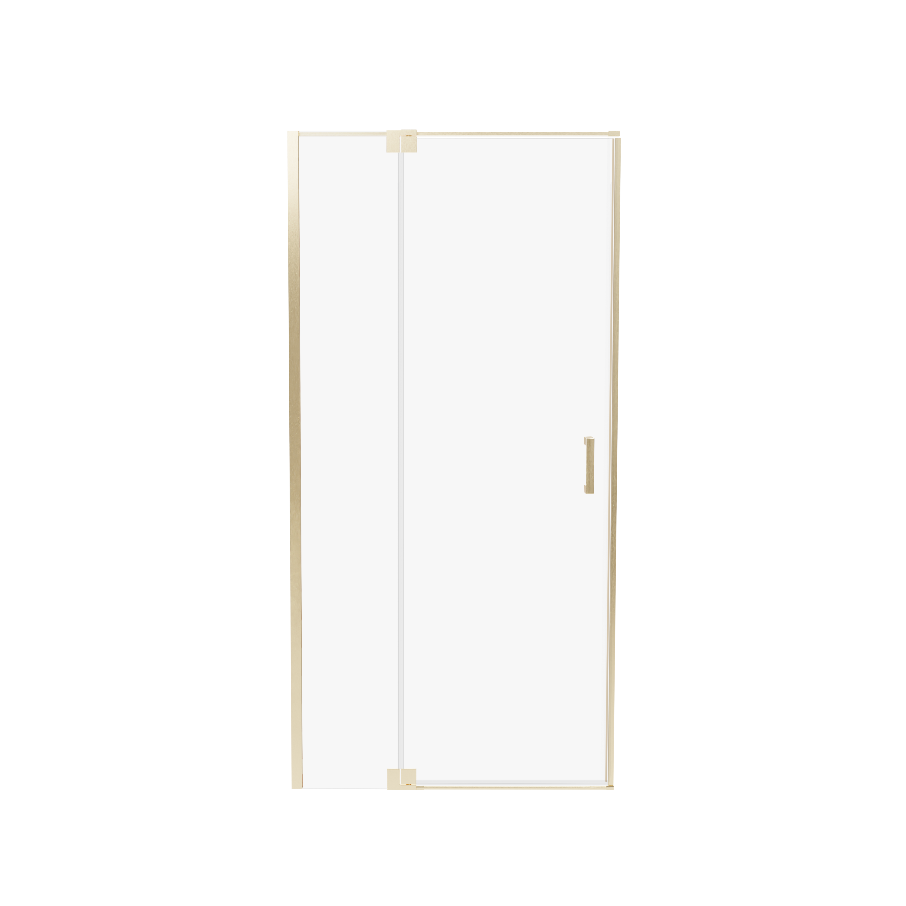 Drzwi prysznicowe uchylne Swing 80x200 cm Gold Brushed Wellneo