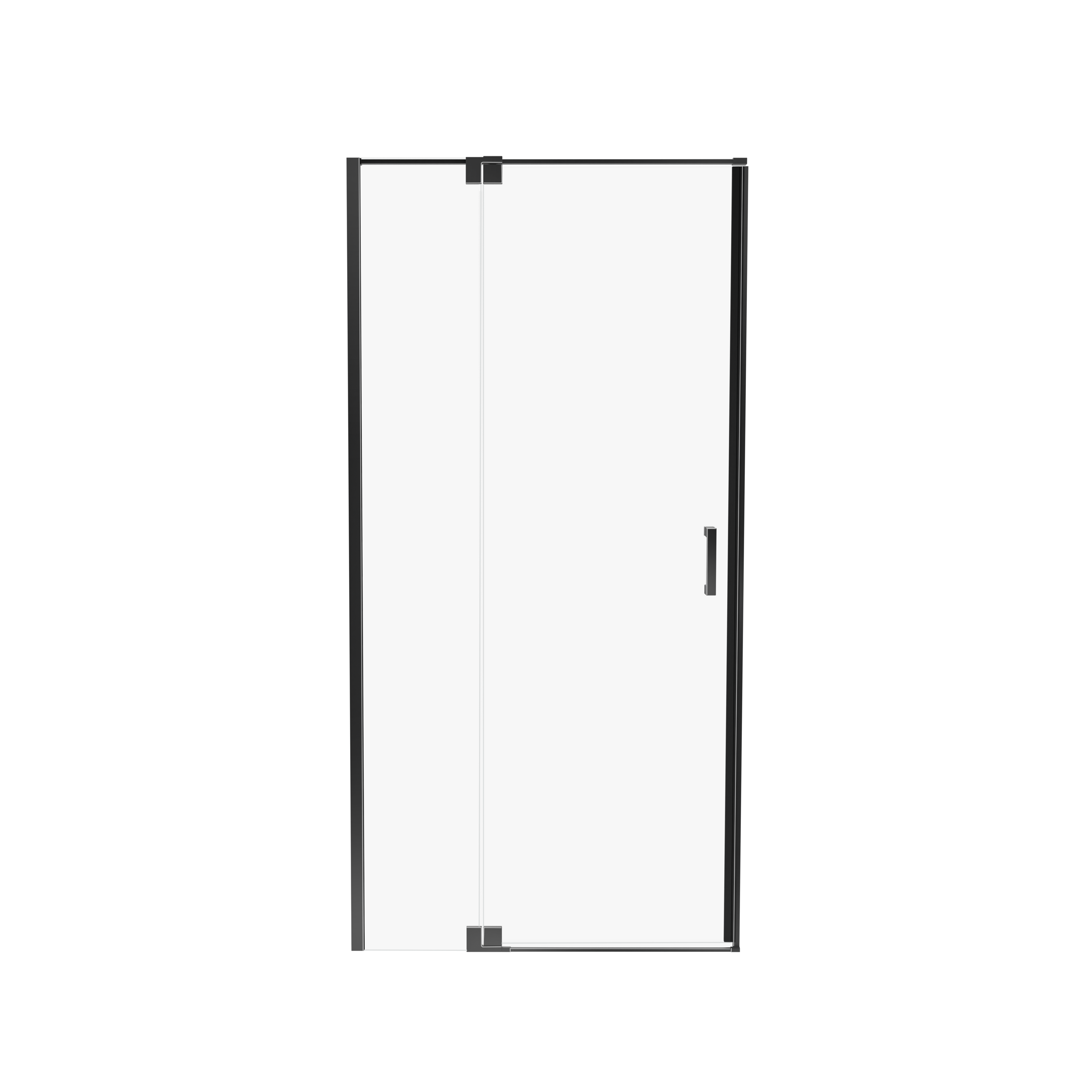 Drzwi prysznicowe uchylne Swing 80x200 cm Black Matt Wellneo