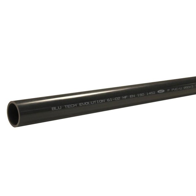 Tuyau pvc pression PN16 Diam.50 mm en tube Long.2 m - FITT BLU TECH