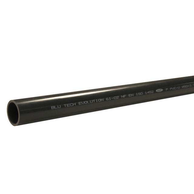 Tuyau pvc pression PN16 Diam.50 mm en tube Long.1 m -FITT Blutech