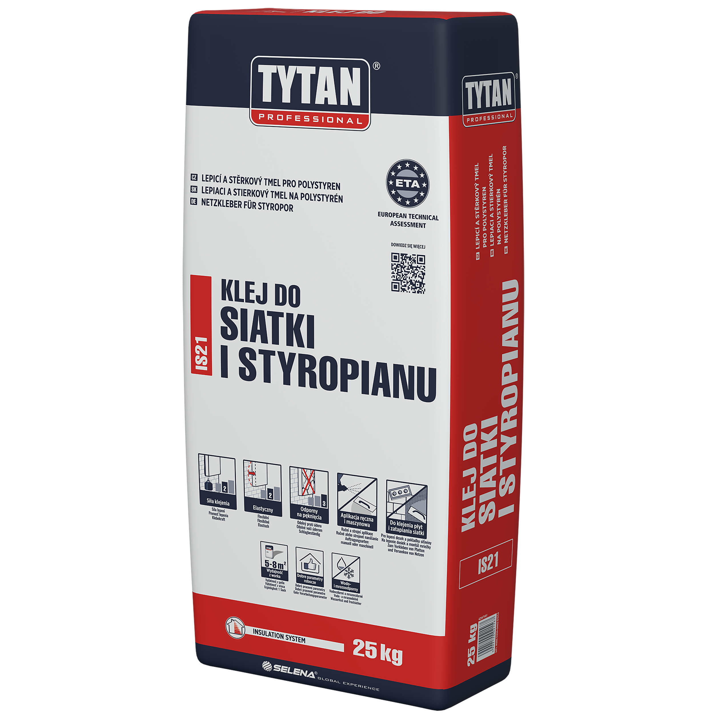 Klej do siatki i styropianu Tytan Profesional IS21 25 kg