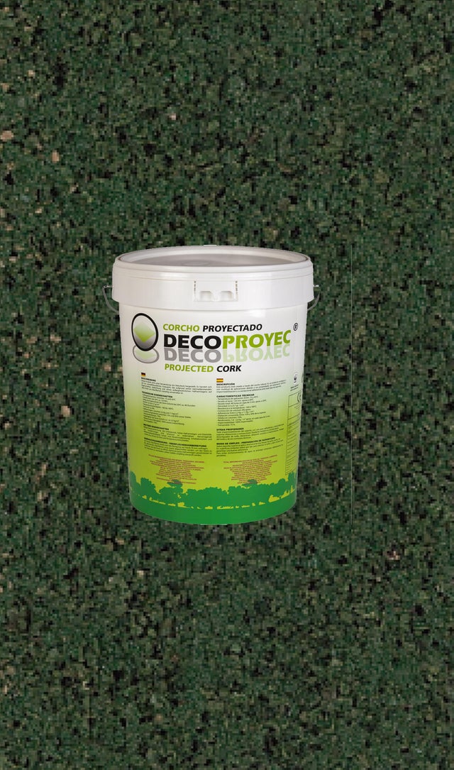 1 ud de Corcho proyectado DECOPROYEC verde 0.31x0.3m Espesor 1mm R = 0.06