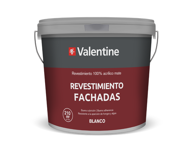 REVESTIMIENTO FACHADAS MATE VALENTINE 15L BCO