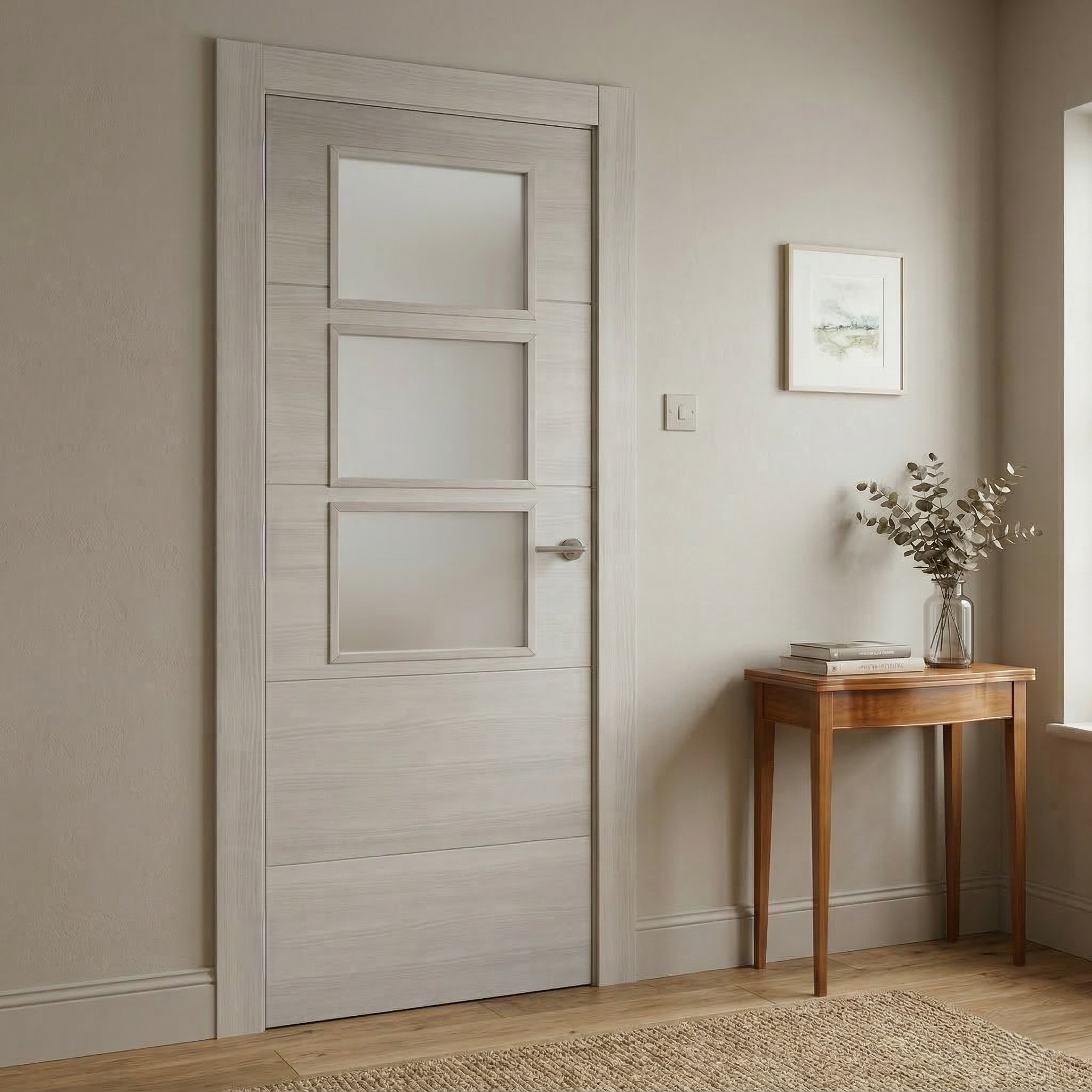 PUERTA ABATIBLE EN BLOCK MELAMINA NORD VT5 82.5CM IZQUIERDA - 2