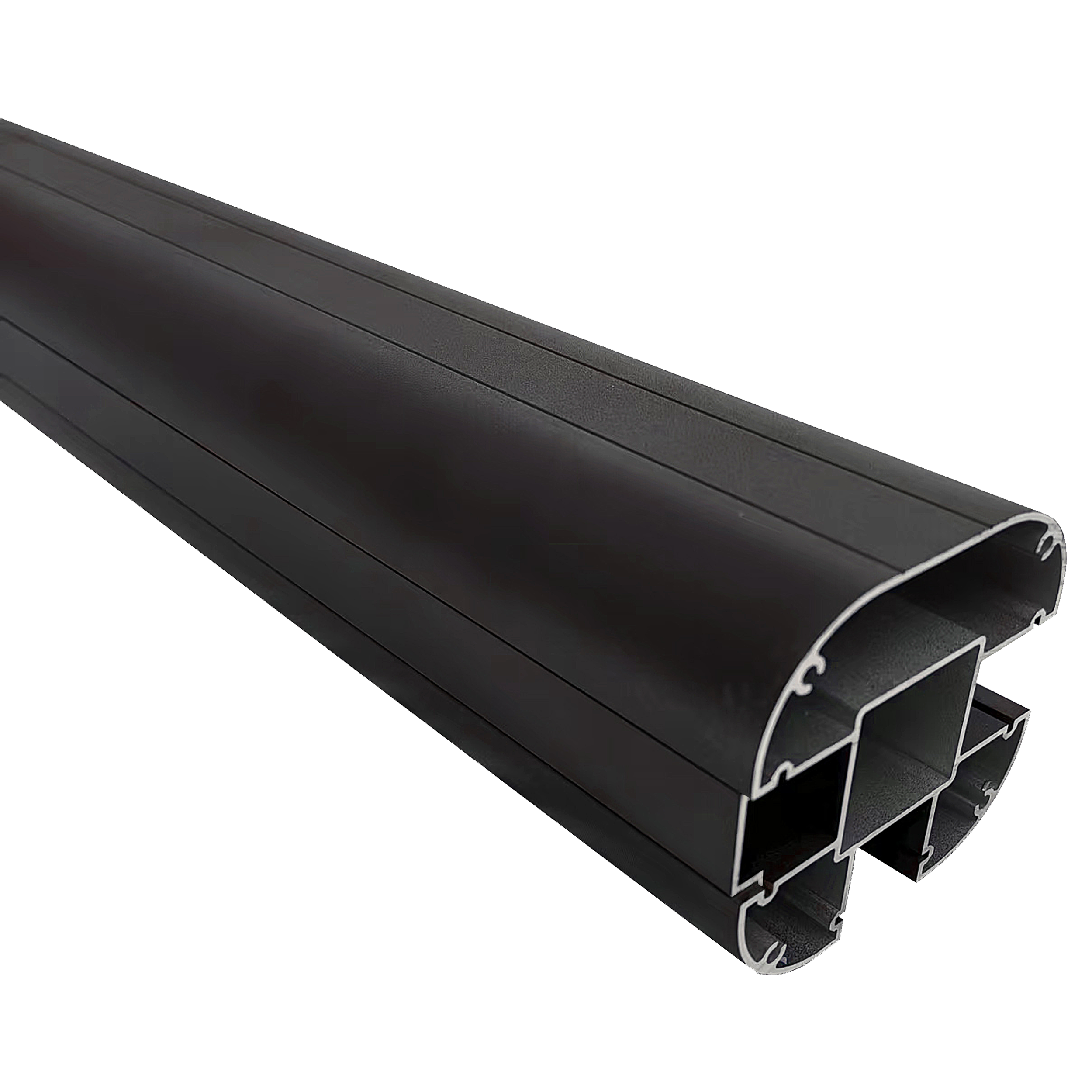 Słupek ogrodzeniowy aluminiowy do ogrodzenia kompozytowego 8x8x180 cm antracyt Naterial