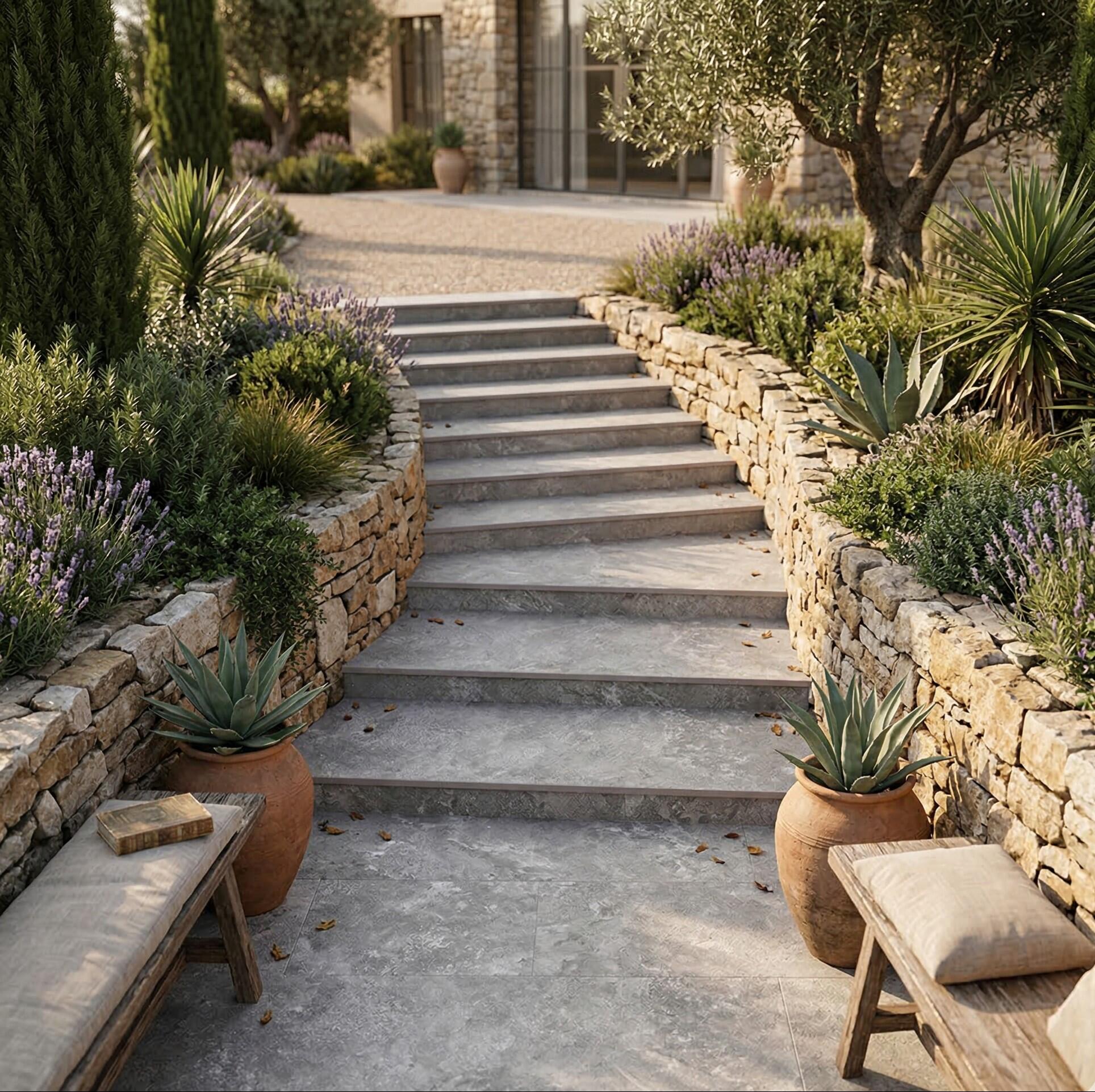 PELDAÑO PORCELÁNICO 31.7X62.5CM PIZARRA SILVER SOFT - 2