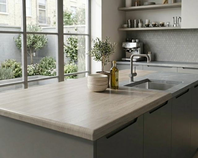 ENCIMERA MADERA MACIZA ROBLE 120 X 63 X 3 CM