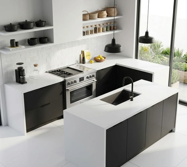 ENCIMERA ACABADO ARTIC WHITE 305 X 61 X 1.2 CM