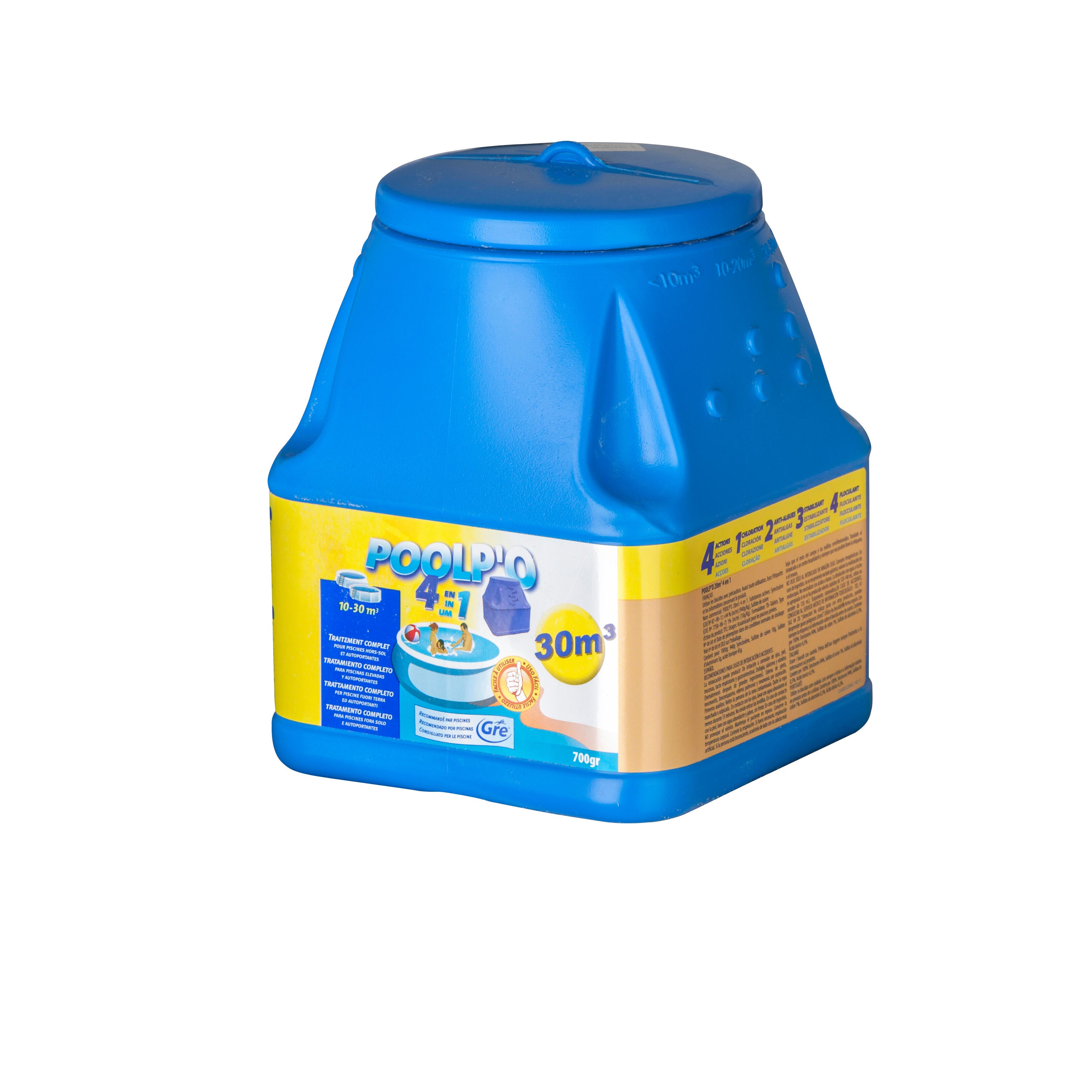 Cloro 4 efeitos pastilha 700gr Gre Poolp'o - 2