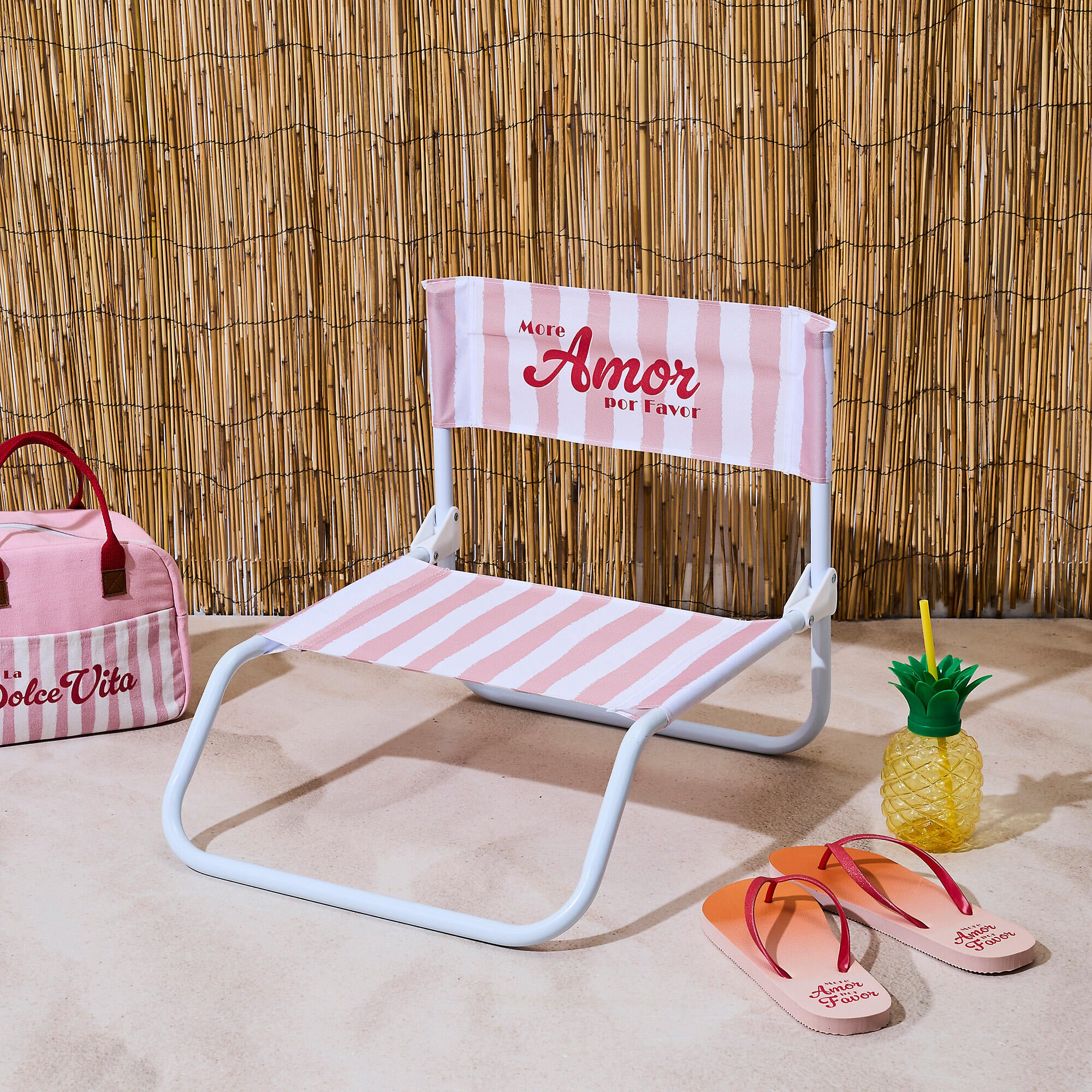 pack 2 sillas de jardin sin cojin de hierro dolce vita blanco rosa the home deco factory