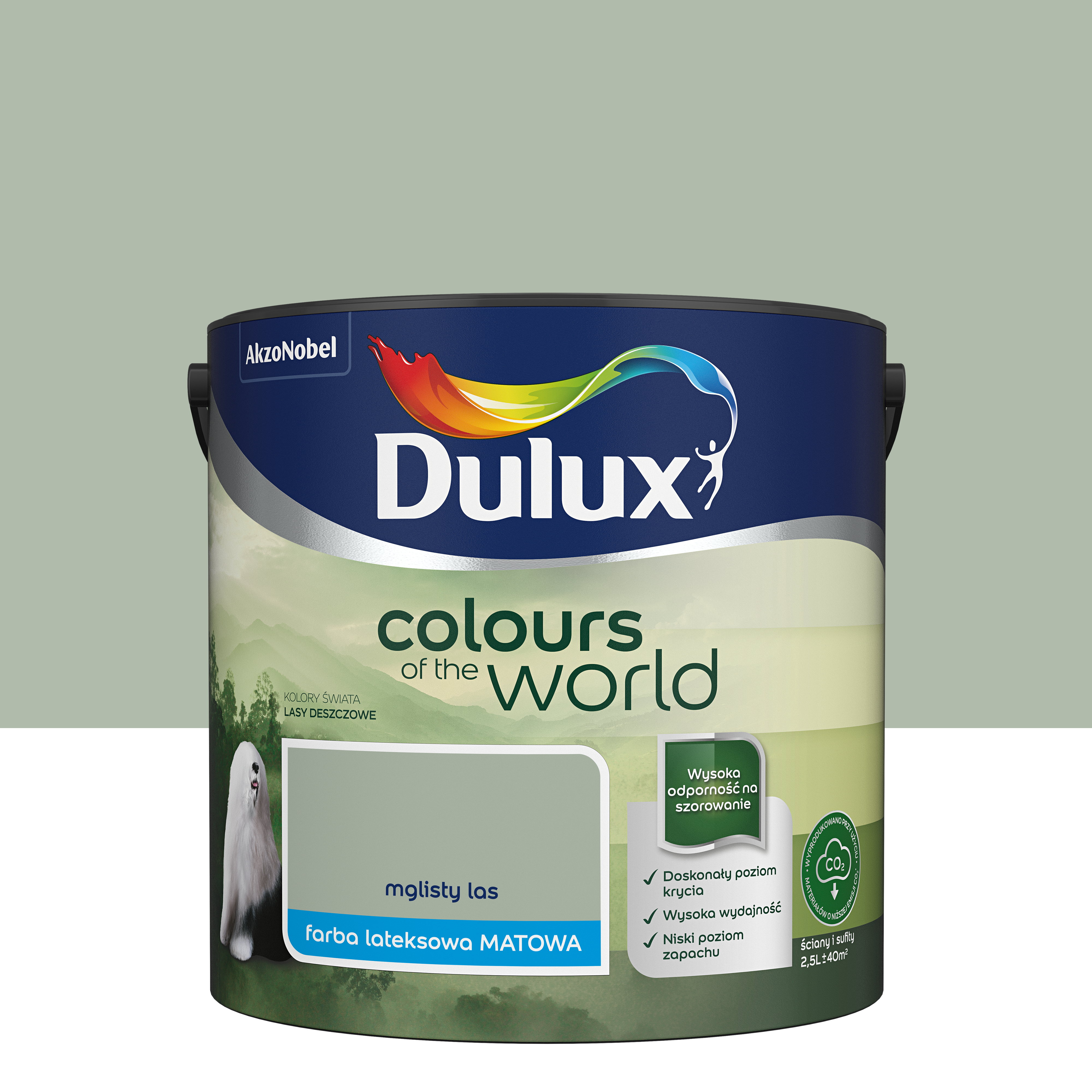 Farba Dulux Kolory świata Mglisty las 2.5 l