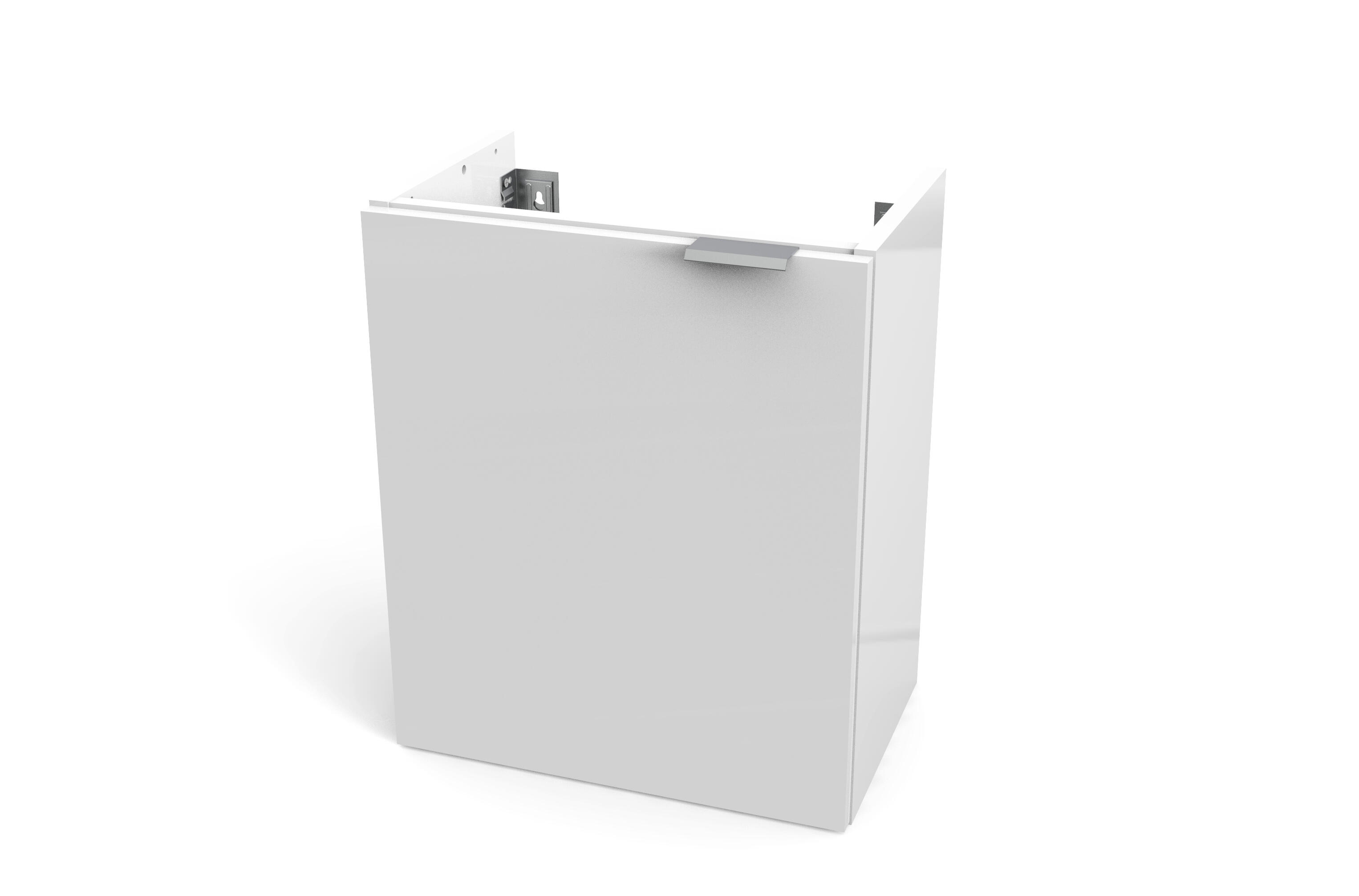 Meuble lave-mains, 1p L.40cm x H.49cm x P.26cm blanc Essential - 3