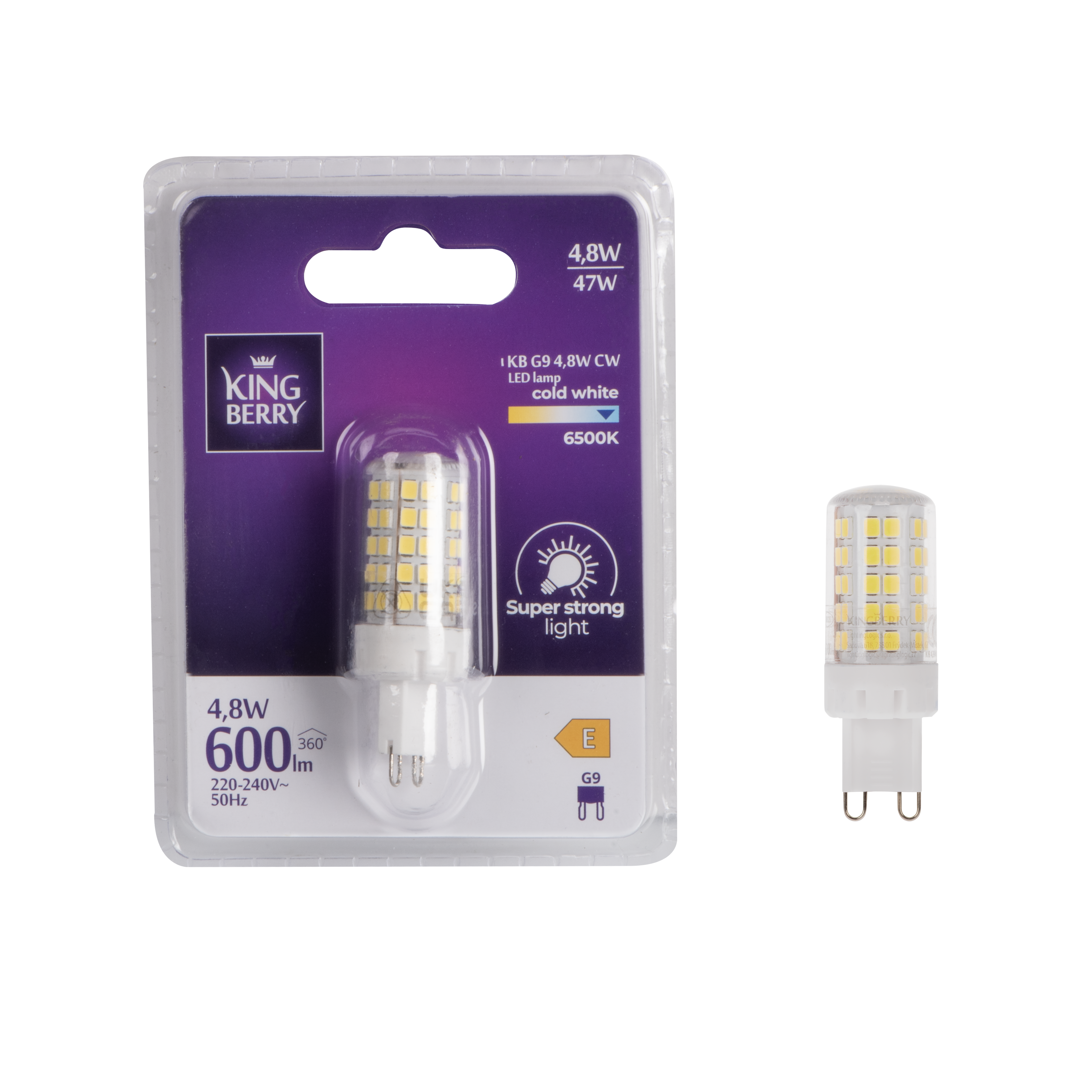 Żarówka LED G9 4,8 W 600 lm Zimna biel Kanlux