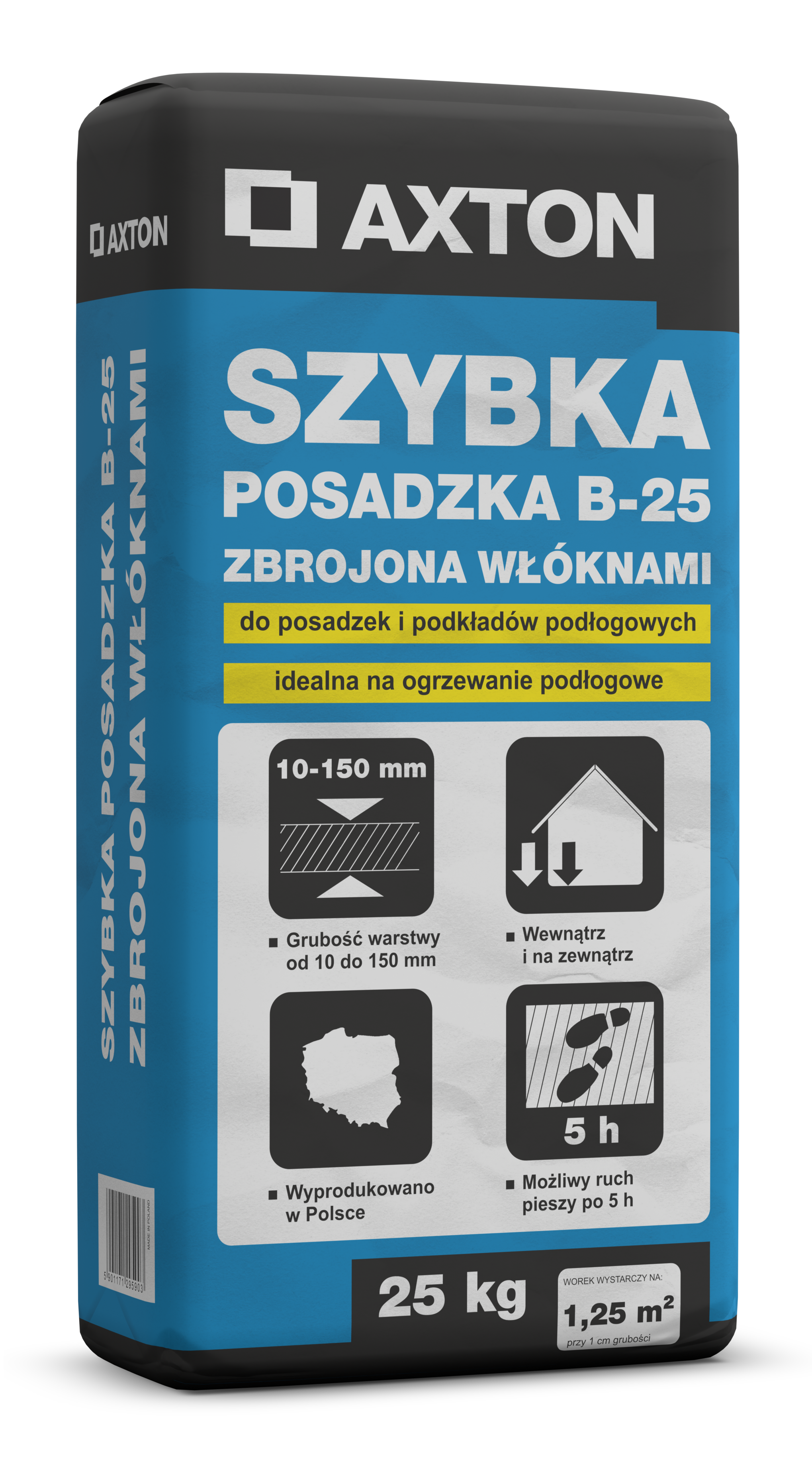 Szybka posadzka zbrojona B-25 Axton 25 kg