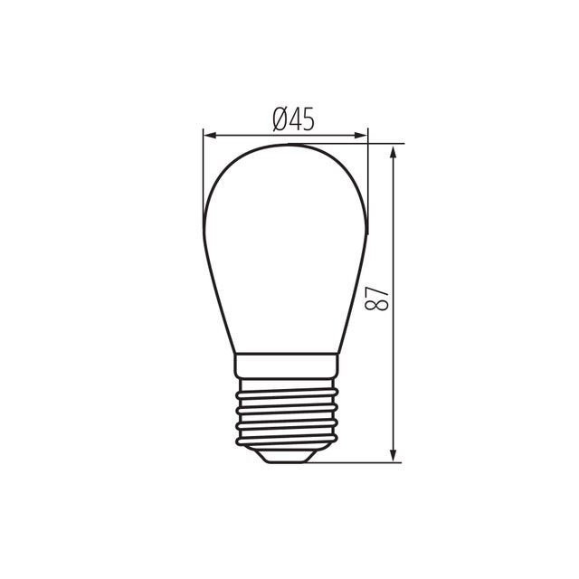 Żarówka LED E27 0,5 W 50 lm Neutralna biel Kanlux