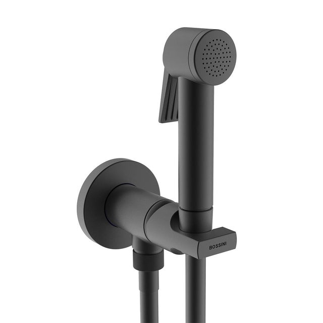 Miscelatore monocomando bidet Paloma Flat in finitura nero opaco