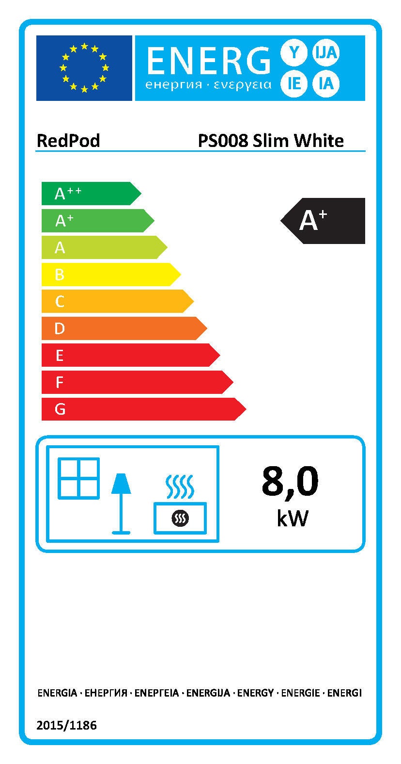 ESTUFA DE PELLET PASILLO ESMERALDA 8KW BLANCO - 3