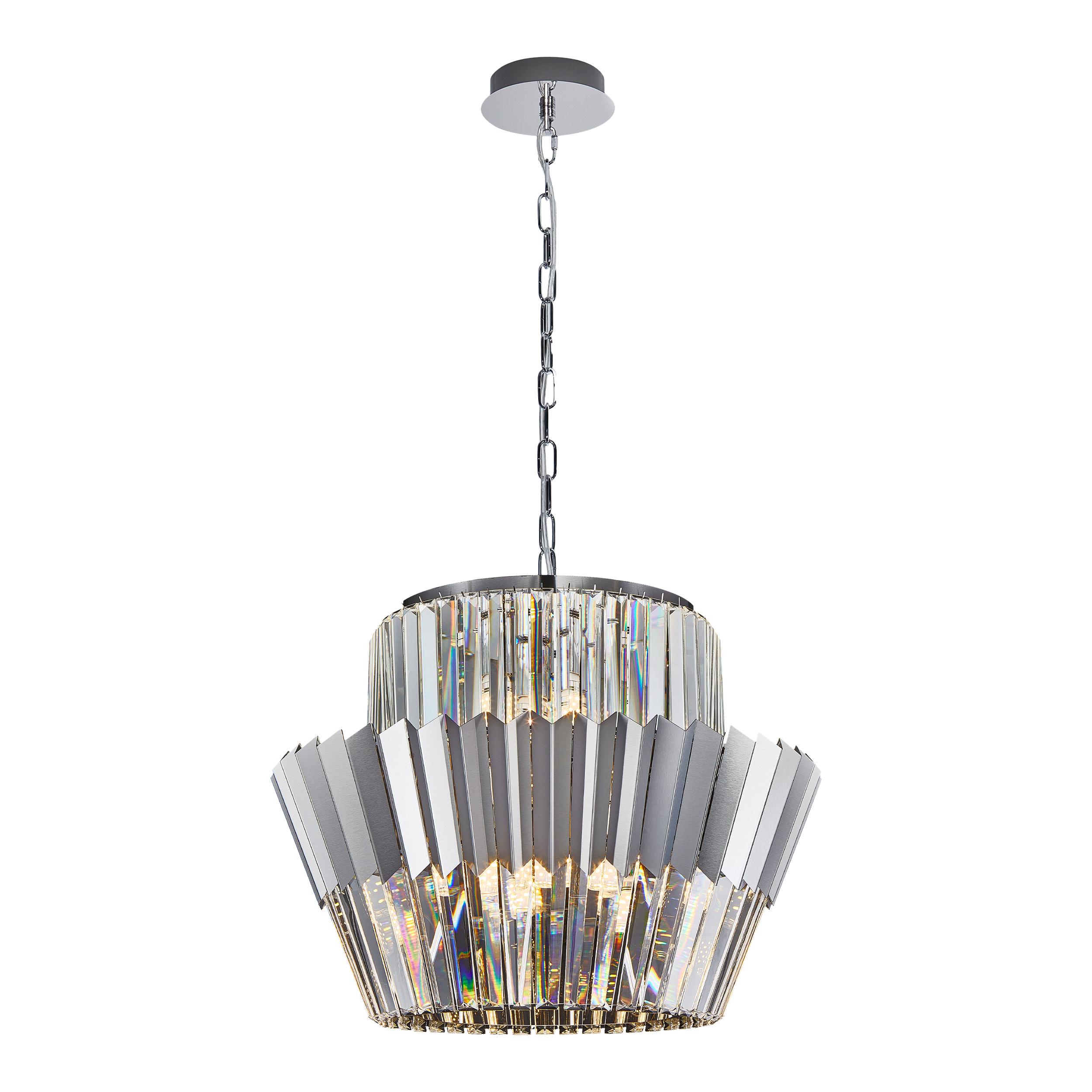 Żyrandol Donna 12xE14 10W chrom Milagro