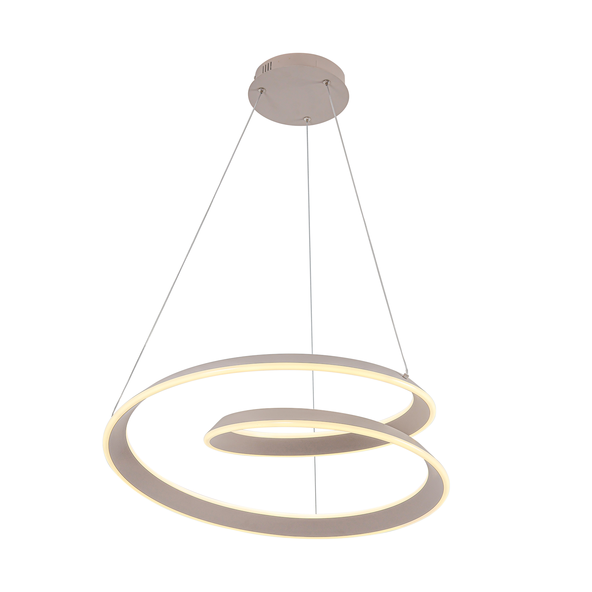 Lampa wisząca Cashmere twist LED 10500 lm 75 W neutralna barwa kaszmirowa Goldlux