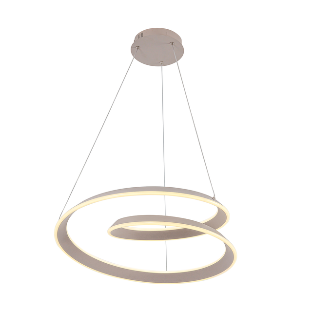 Lampa wisząca Cashmere twist LED 10500 lm 75 W neutralna barwa kaszmirowa Goldlux